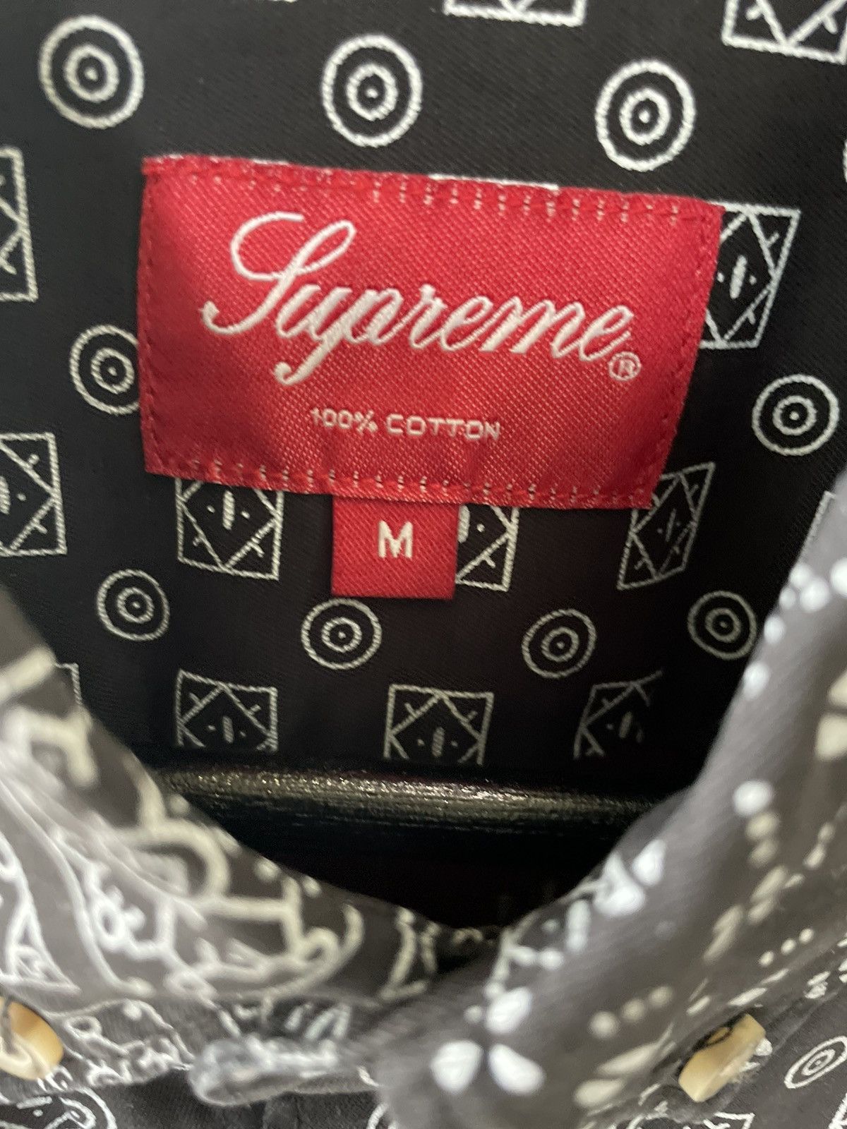 Supreme Supreme Paisley Grid Shirt Size US M / EU 48-50 / 2 - 3 Thumbnail