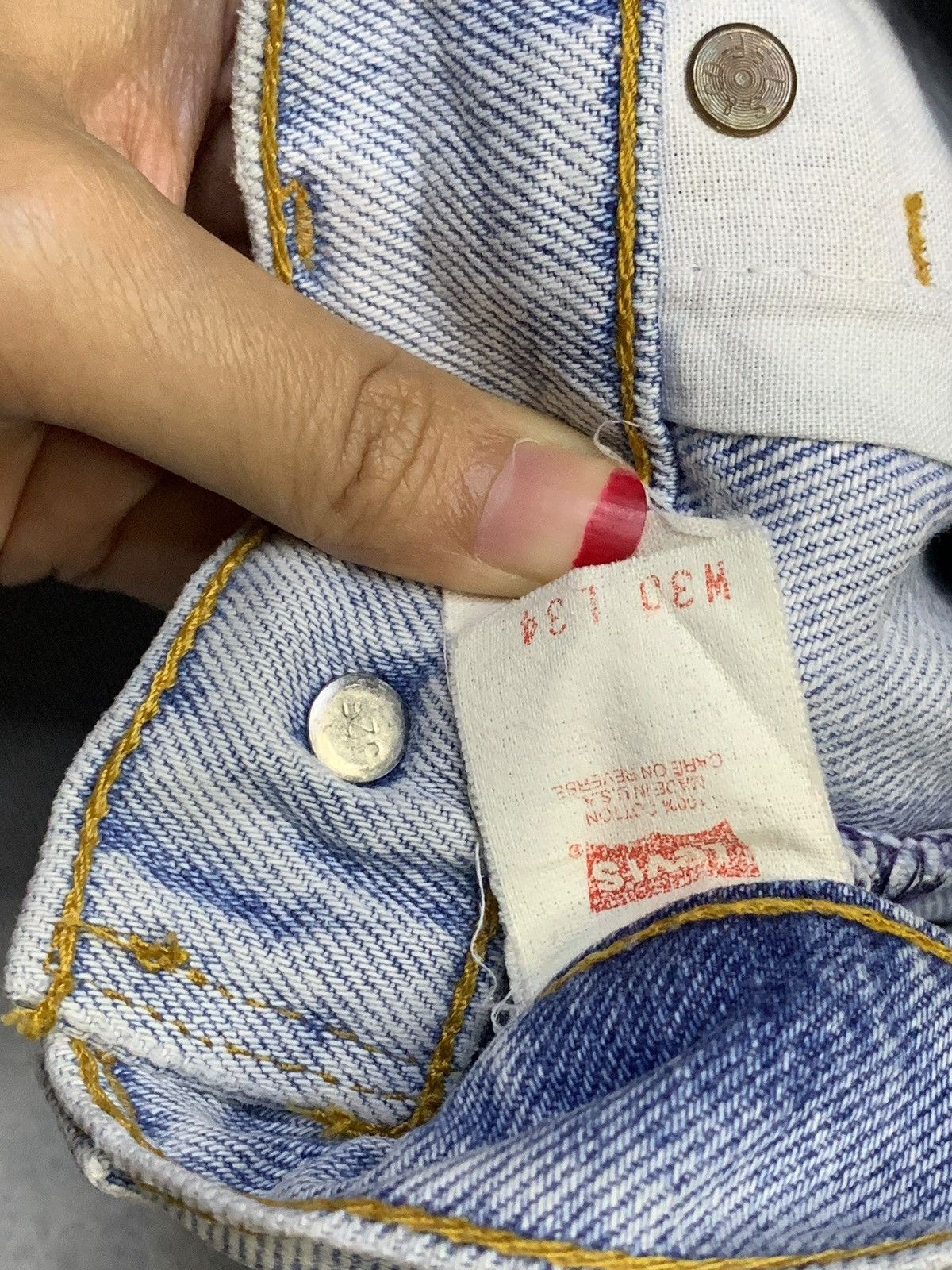 Levi's × Levi's Vintage Clothing Vintage 90s Levis 510 Stonewashed Distressed Jeans Size US 28 / EU 44 - 11 Thumbnail