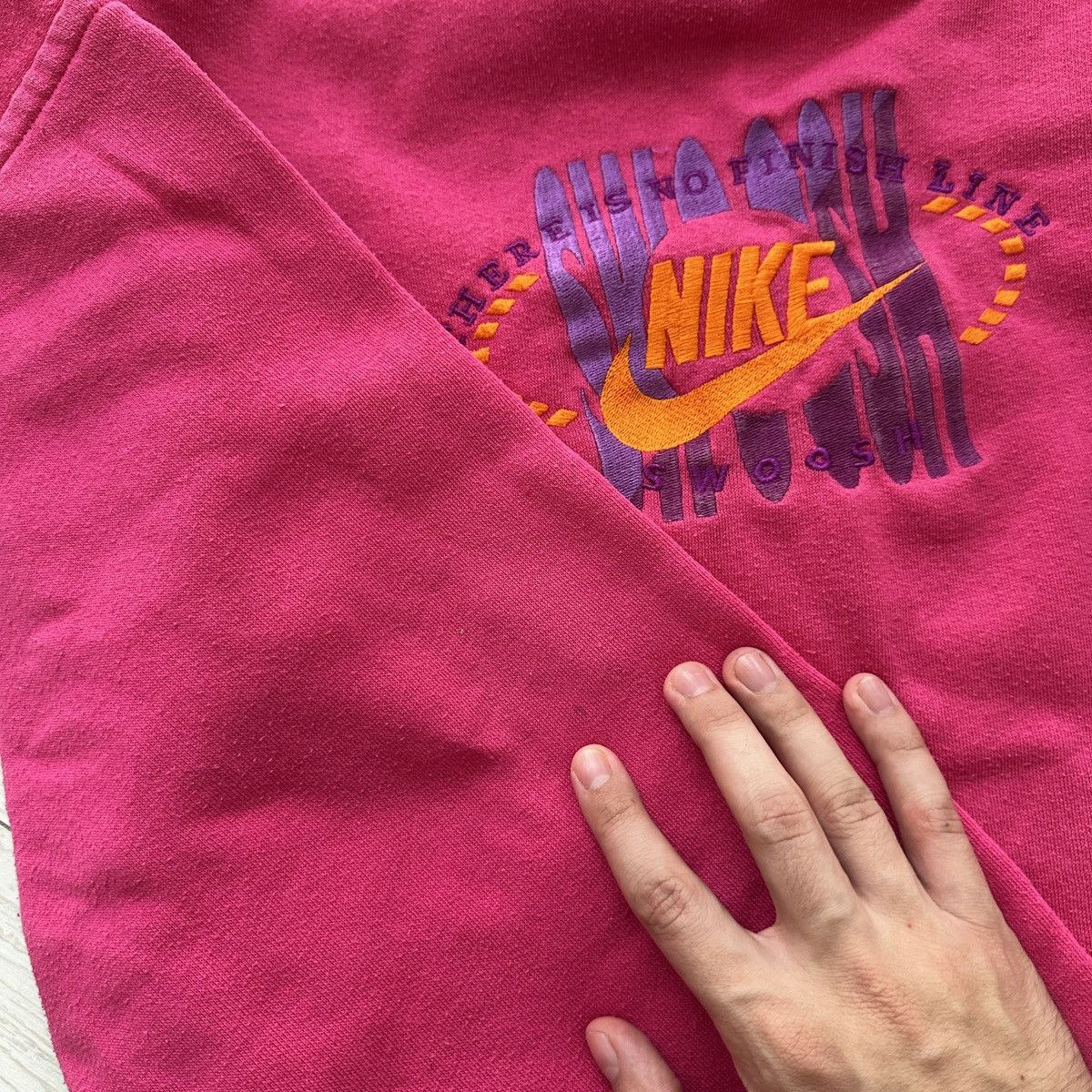 Nike Vintage 90s Nike There is no finish line y2k hype sweatshirt Size US M / EU 48-50 / 2 - 6 Thumbnail
