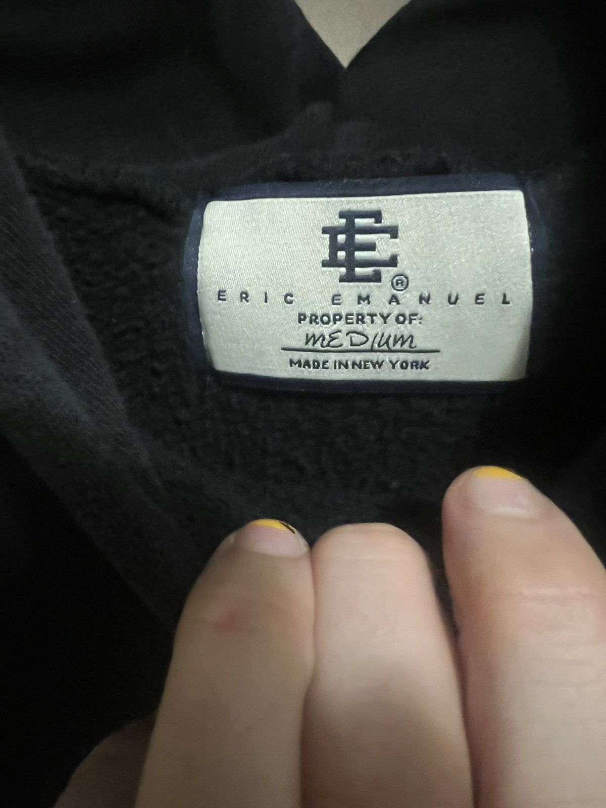 Eric Emanuel Eric Emanuel EE Lightning Bolt hoodie black w silver medium Size US M / EU 48-50 / 2 - 6 Thumbnail