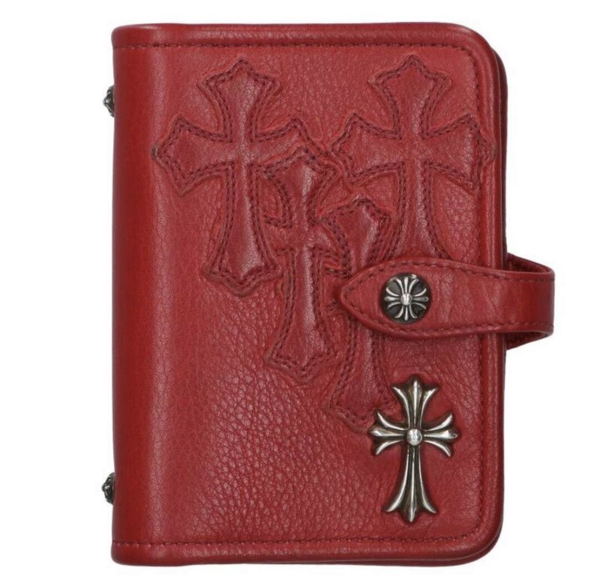 小物 CHROME HEARTS agenda [big cross] Chrome Hearts Cross patches Agenda Notebook Cover | Grailed