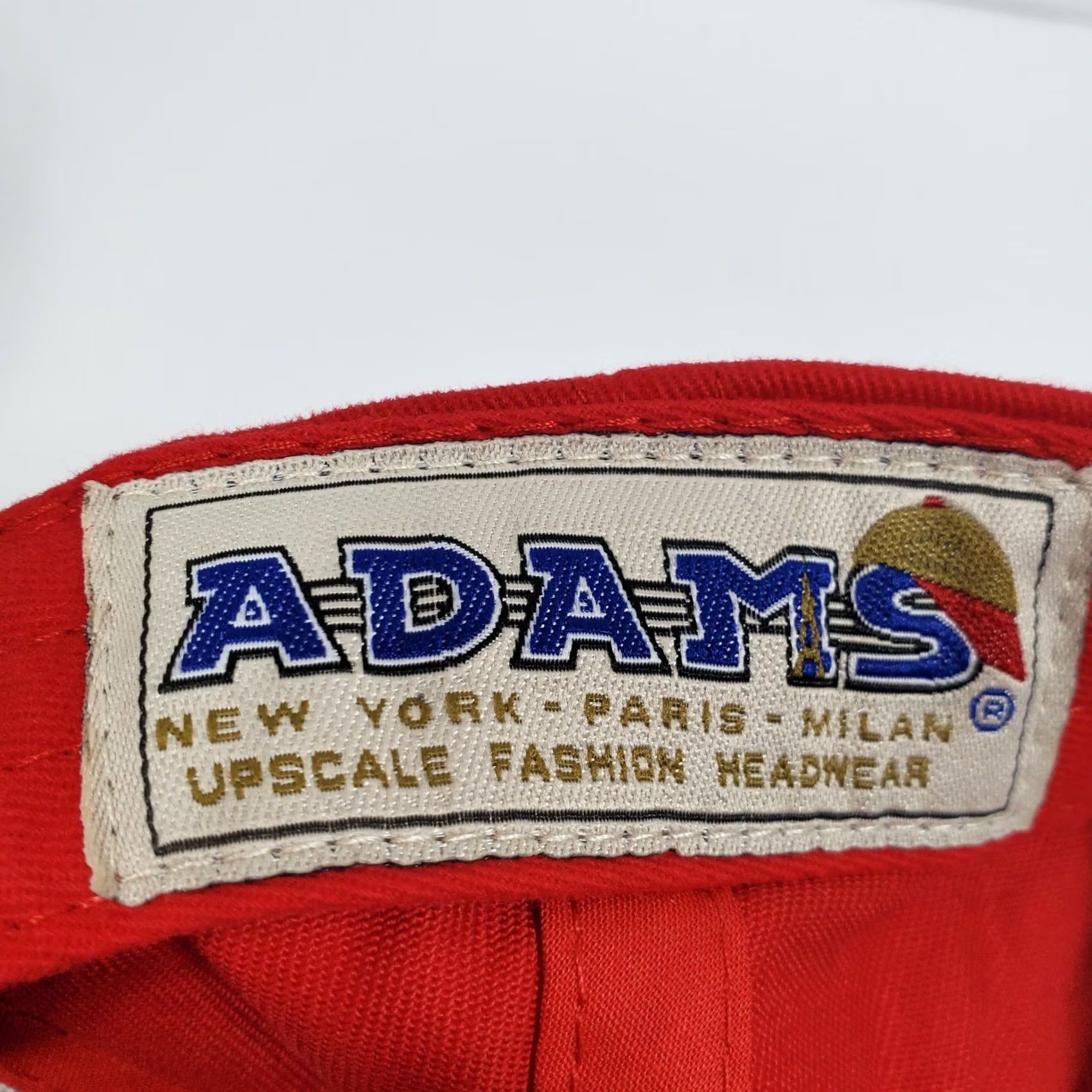 Vintage Adams True Value Baseball Cap Red Black Embroidered Cotton Adjustable Strapback Men Size ONE SIZE - 6 Thumbnail