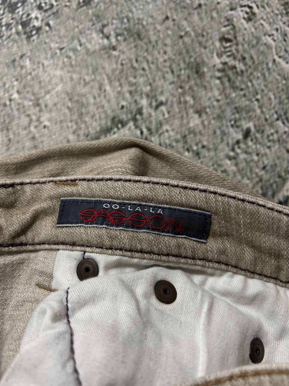 Other Y2K jeans flared beige Japanese Size 28" / US 6 / IT 42 - 10 Thumbnail
