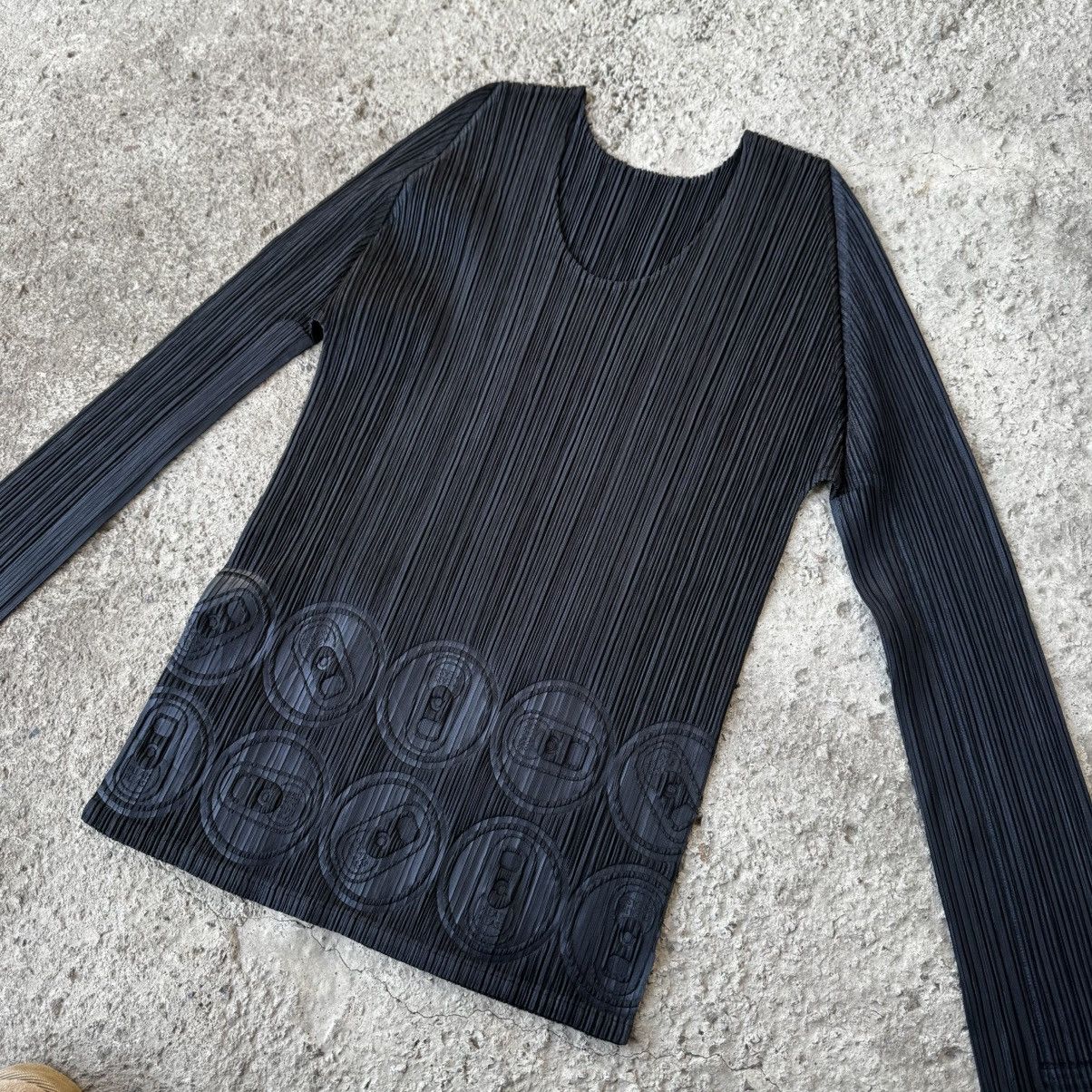 Pleats Please Issey Miyake Rare pleats please pull tab long sleeve Size L / US 10 / IT 46 - 2 Thumbnail