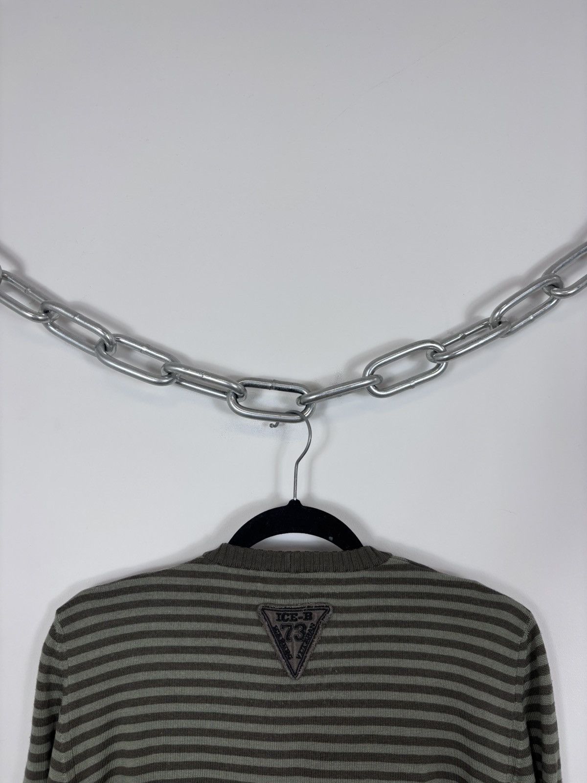 Iceberg Vintage Ice B Iceberg Men’s AirForce Khaki Wool Sweater Size US S / EU 44-46 / 1 - 16 Thumbnail