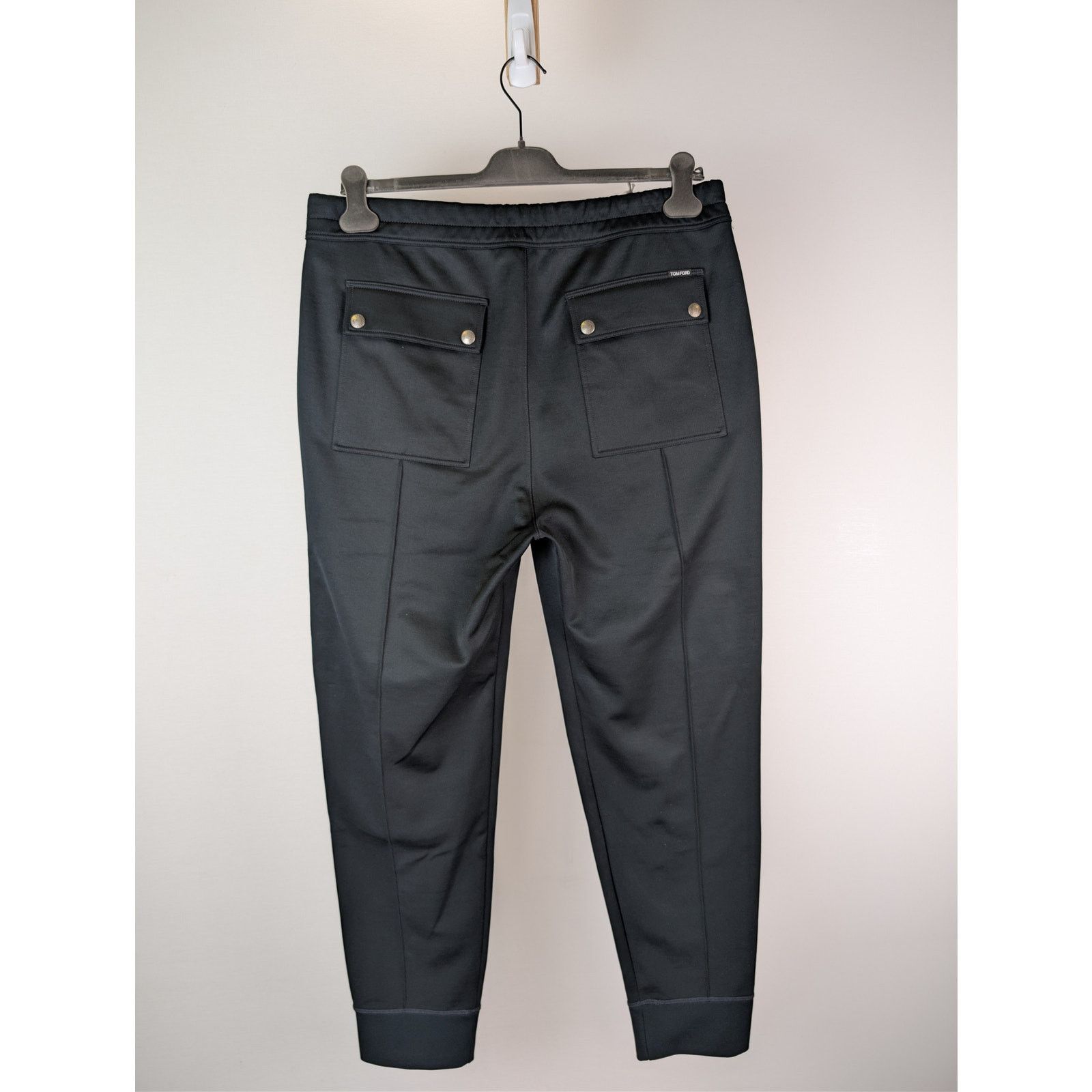 Tom Ford o1rshd1 Cut Sewn Technical Track Trousers Sweatpants Black Size US 38 / EU 54 - 15 Thumbnail