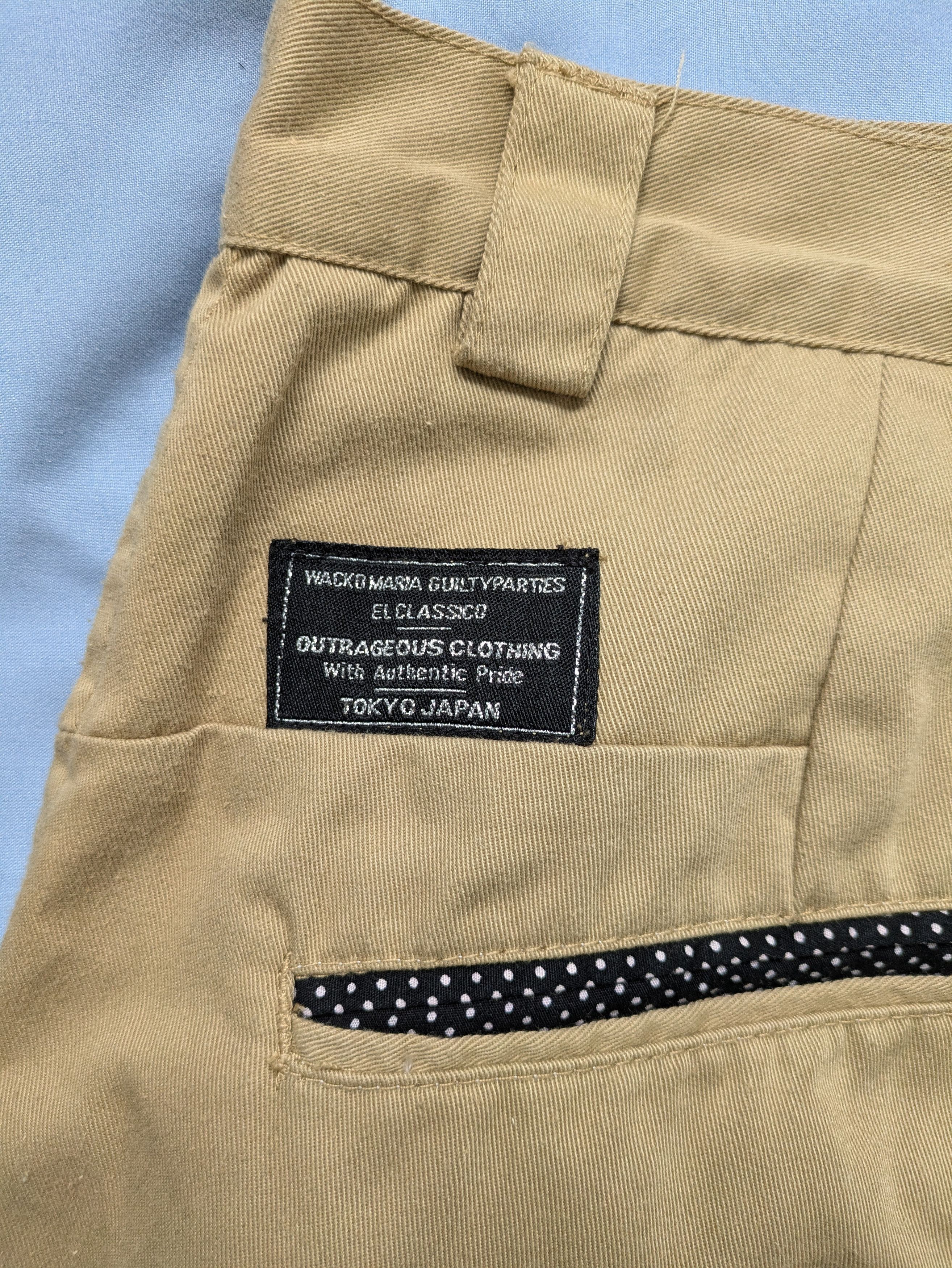 Wacko Maria Wacko Maria Guilty Parties Embroidered Khaki/Tan Trousers Size US 30 / EU 46 - 3 Thumbnail