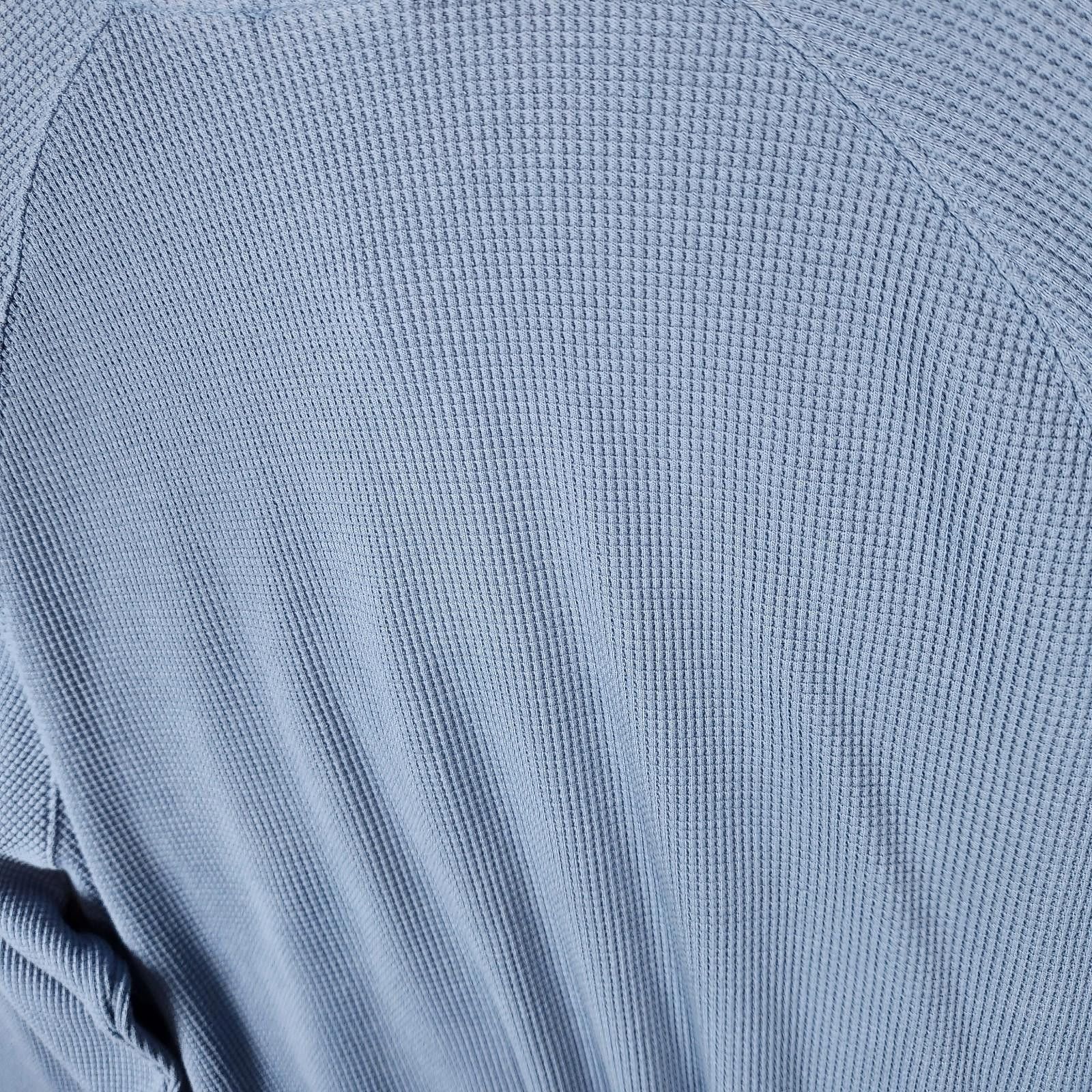 L.L. Bean LL Bean Waffle Knit Henley Blue Size 2XL Size US XXL / EU 58 / 5 - 7 Thumbnail