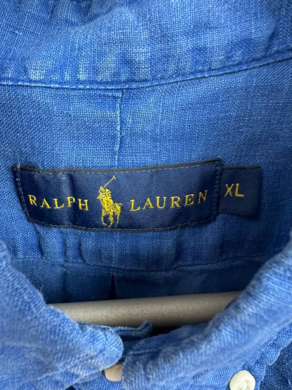 Ralph Lauren Ralph Lauren 100% Linen Shirt Button Up Blue Button Down SS Size US XL / EU 56 / 4 - 12 Thumbnail