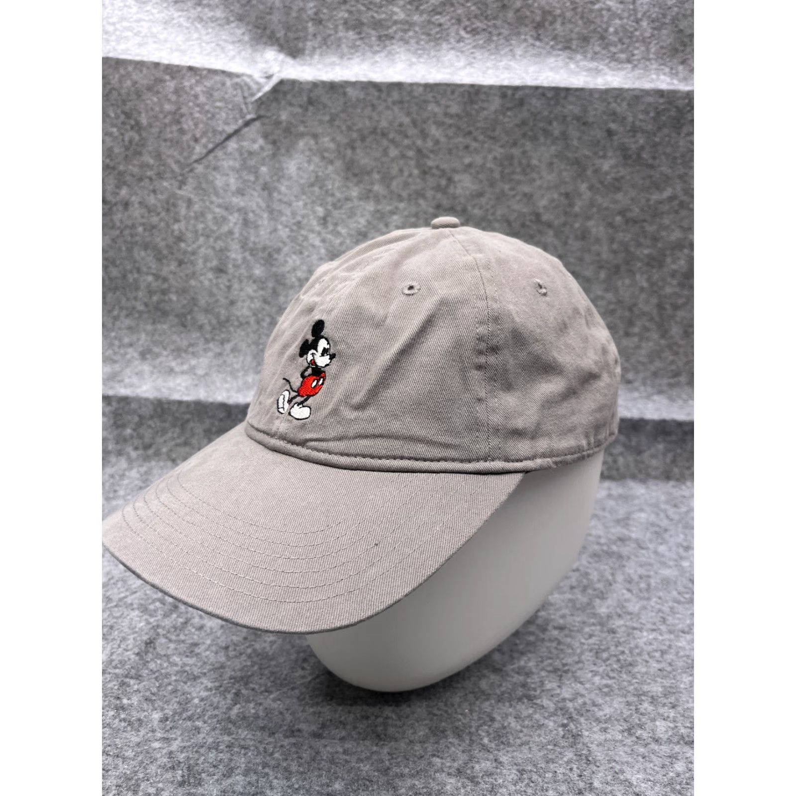 Disney Disney Mickey Mouse Hat Cap Strap Back Adult One Size Gray 100% Cotton Size ONE SIZE - 4 Thumbnail