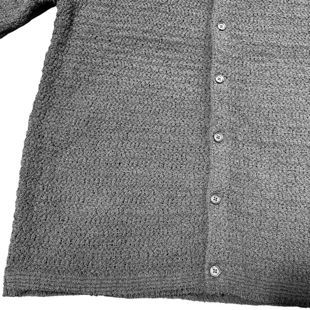 Other NWT New Luca Mateo Textured Open Knit Boxy Fit Button Grey Size US M / EU 48-50 / 2 - 8 Thumbnail