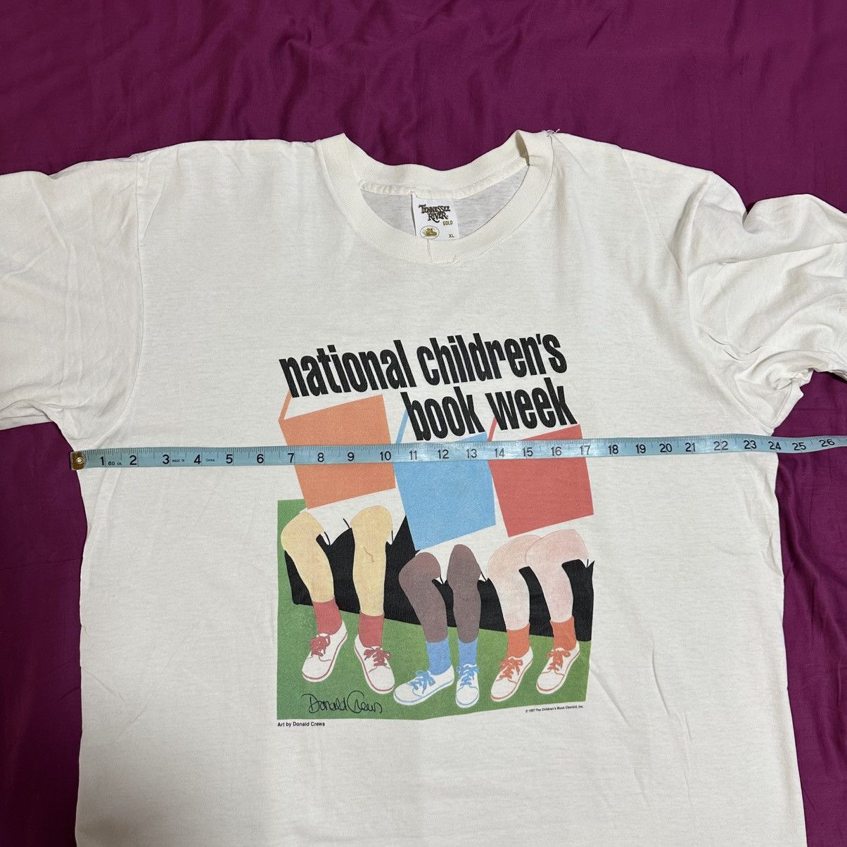 Vintage Vintage National Childrens Book Week T Shirt XL Art Size US XL / EU 56 / 4 - 6 Thumbnail