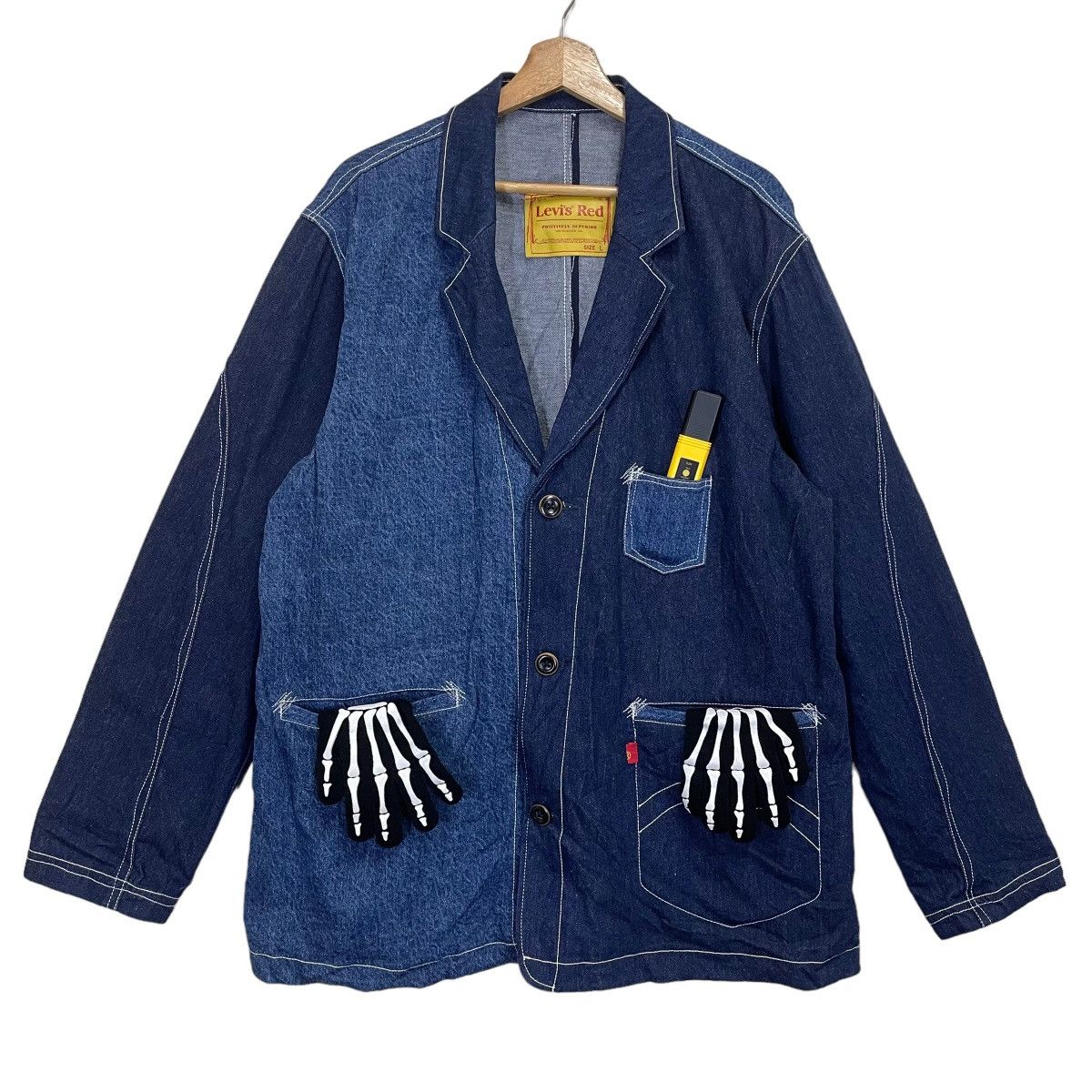 Levi's Levis Red 2tone Denim Jacket Size US L / EU 52-54 / 3 - 1 Thumbnail