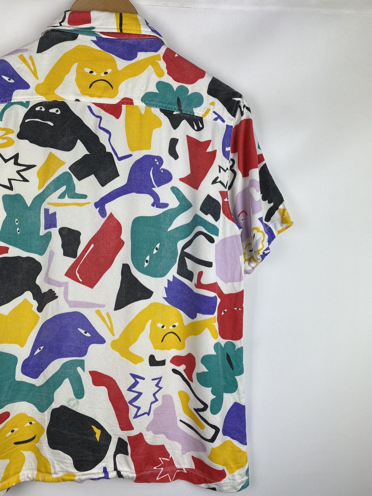 Other Lazy Oaf men’s viscose short sleeve overprinted shirt Size US XS / EU 42 / 0 - 16 Thumbnail