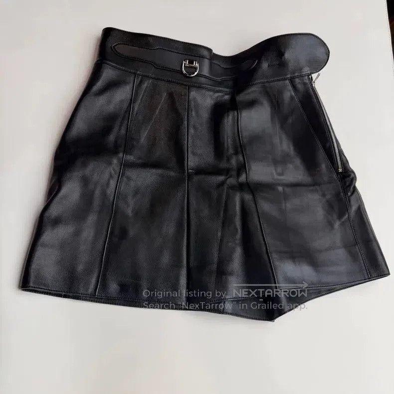 Hermes Hermes Sheepskin Short Skirt Size 24" / US 00 / IT 34 - 1 Thumbnail