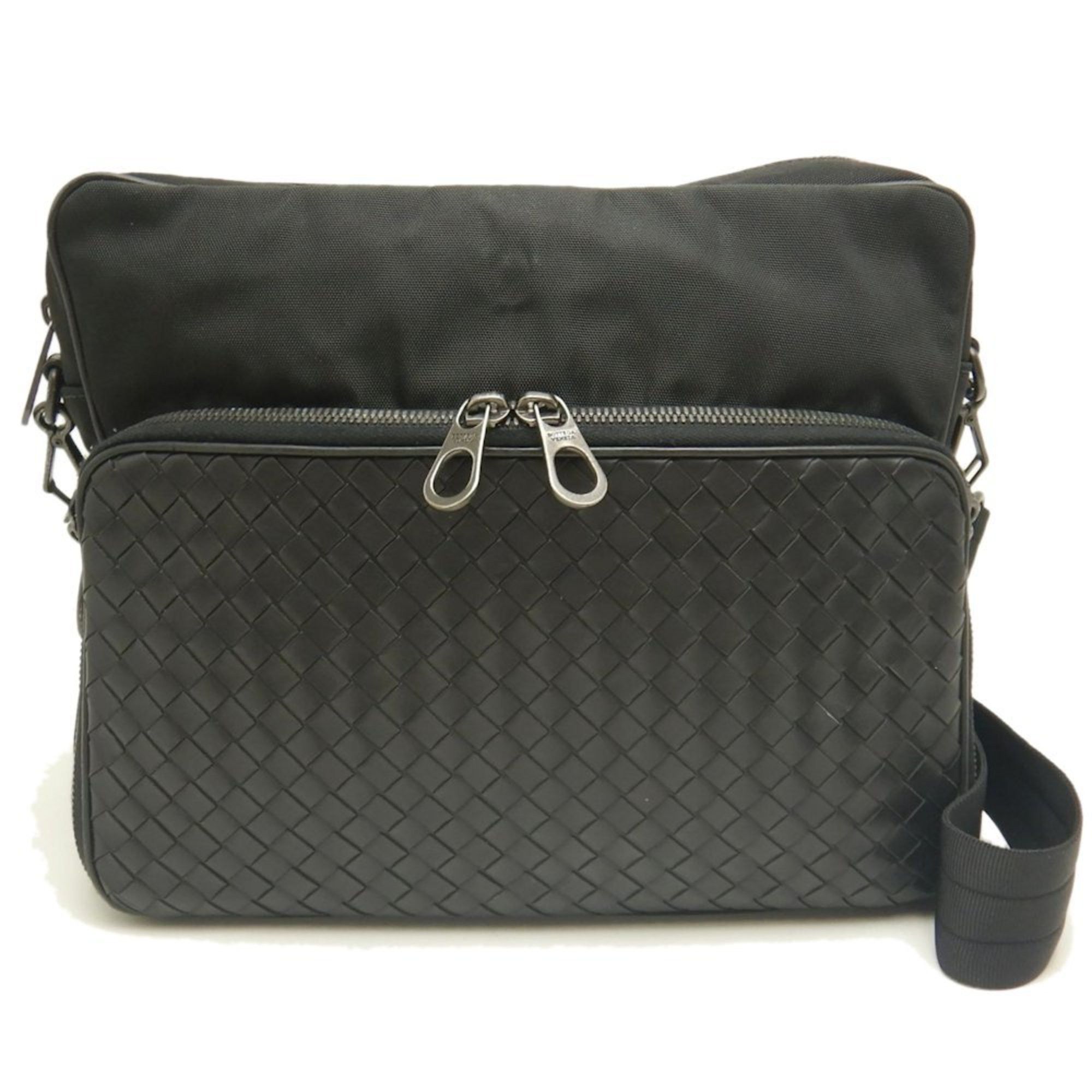 Bottegaveneta Bottega Veneta Shoulder Bag Intrecciato Leather Black 252822, Women's