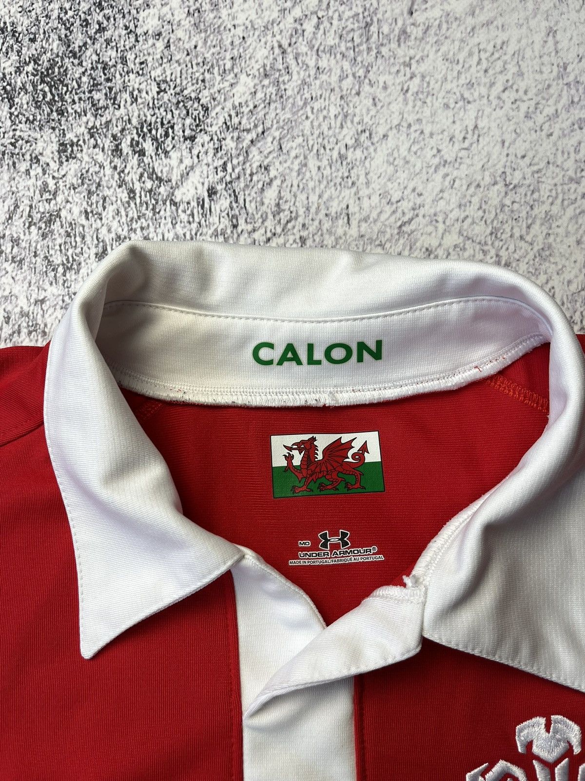 Under Armour Wales Rugby Shirt Under Armour Home Top 2008/09 Jersey Men's Size US L / EU 52-54 / 3 - 8 Thumbnail