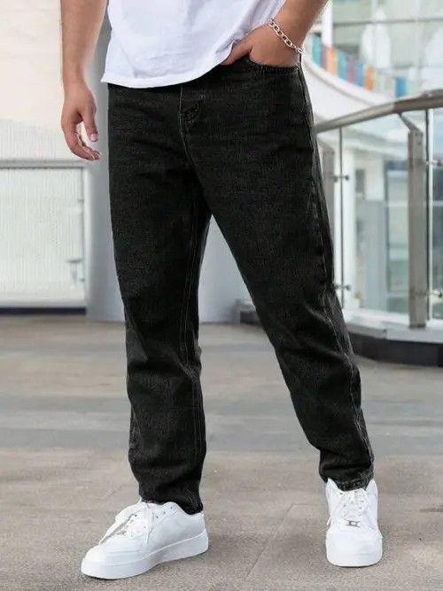 Jean Casual Vintage Straight RETRO jeans denim Size US 35 - 1 Thumbnail