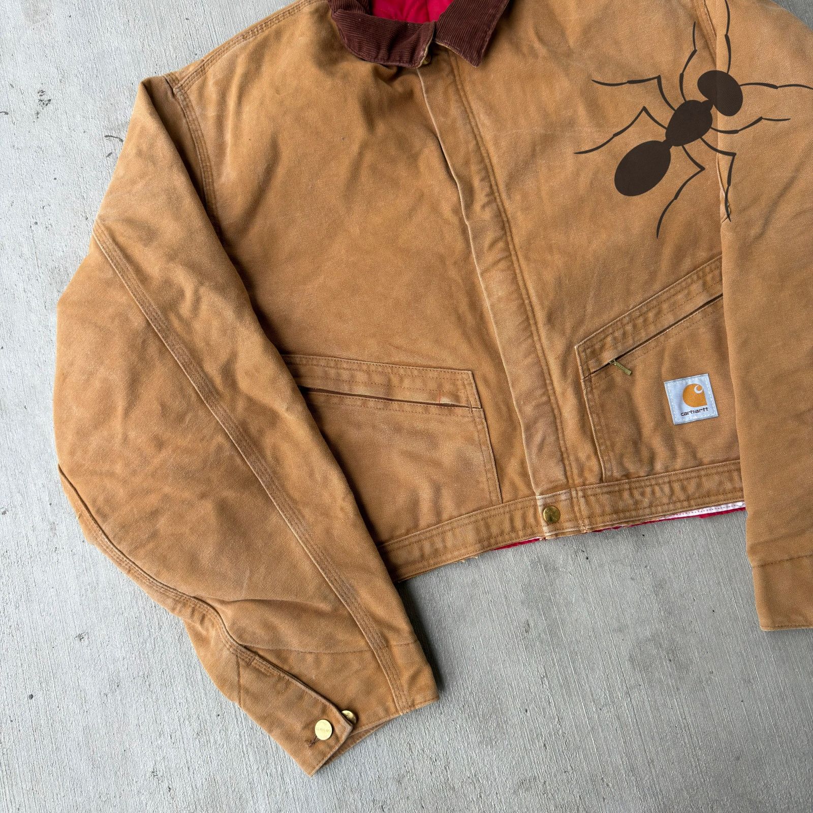 Carhartt × Vintage Carhartt brown cropped Detroit style work wear jacket Size US XL / EU 56 / 4 - 2 Thumbnail