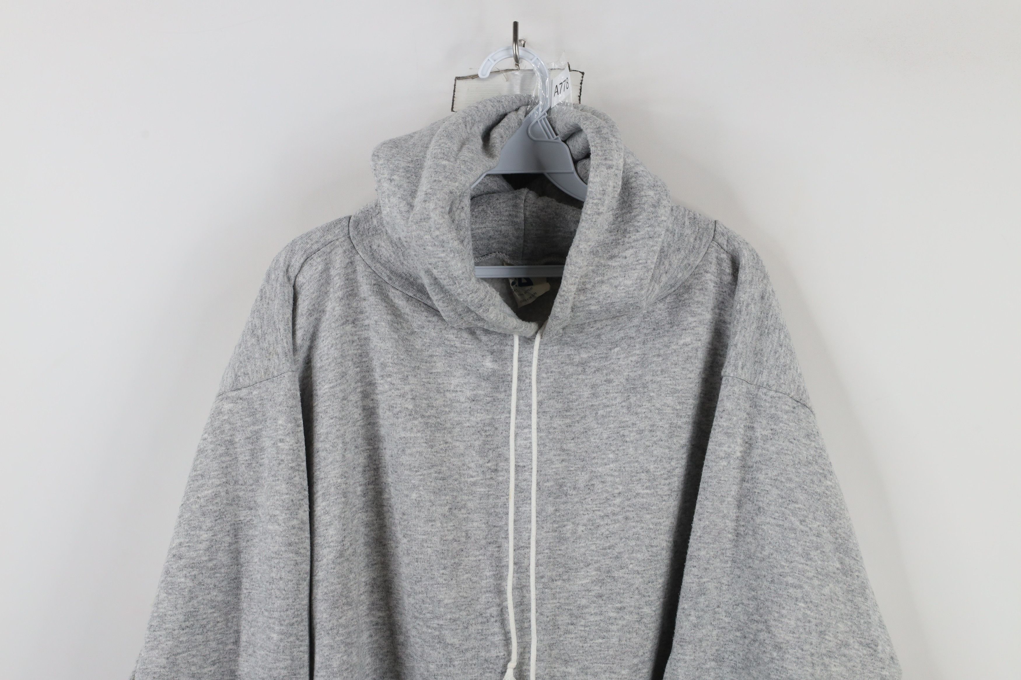 Vintage Vintage 70s 80s Streetwear Hoodie Sweatshirt Gray USA Size US L / EU 52-54 / 3 - 2 Thumbnail