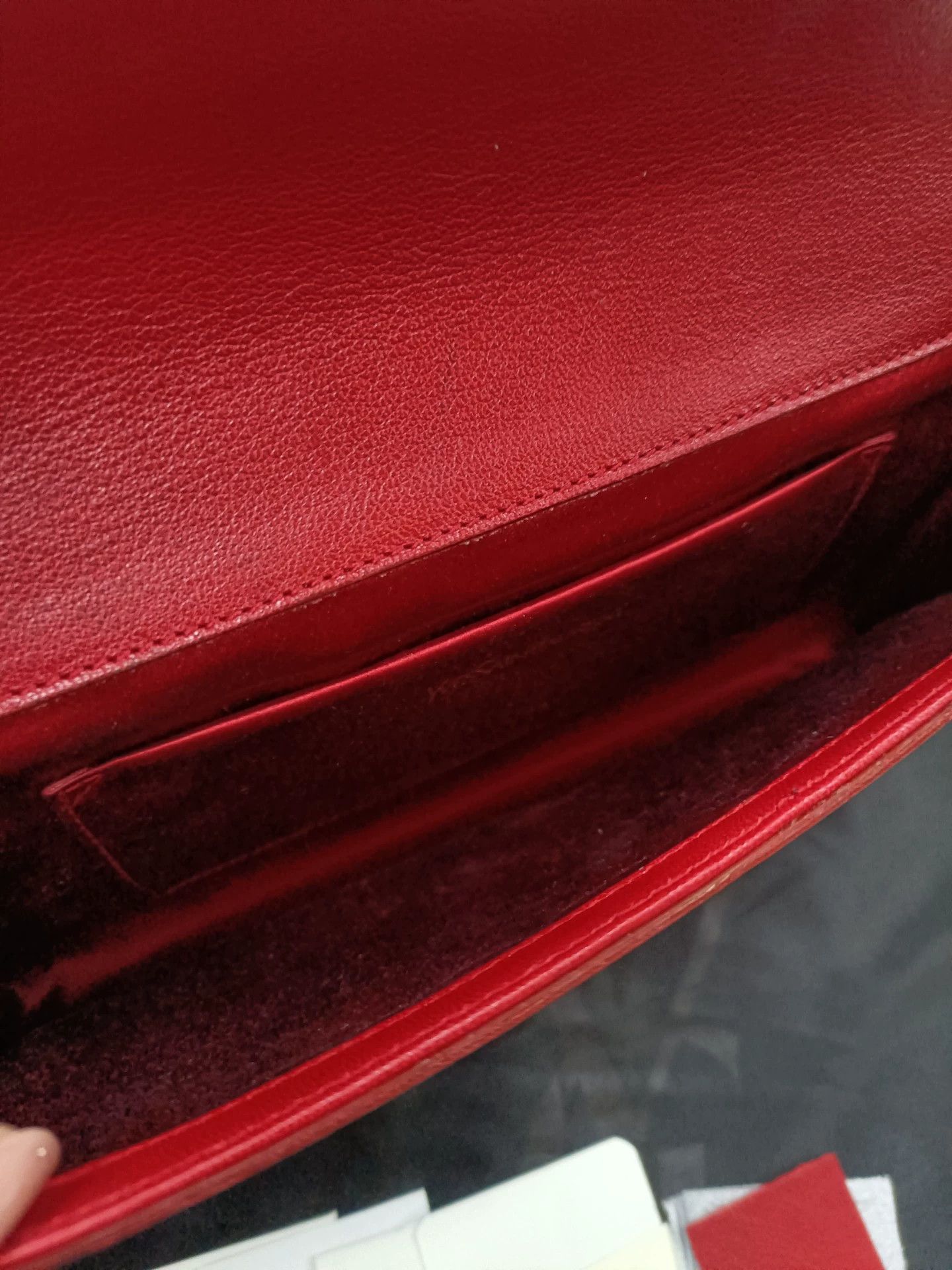Yves Saint Laurent YSL Red Clutch 28x16.5 Size ONE SIZE - 4 Thumbnail