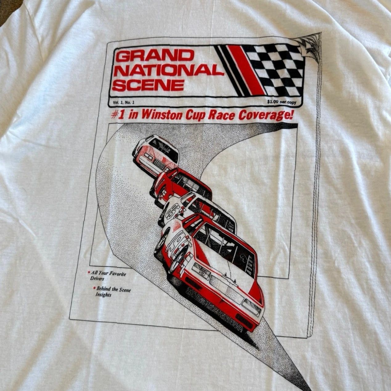 Vintage VINTAGE Winston Cup NASCAR Car Racing T-Shirt Size XL Made In USA 80s 90s Size US XL / EU 56 / 4 - 3 Thumbnail