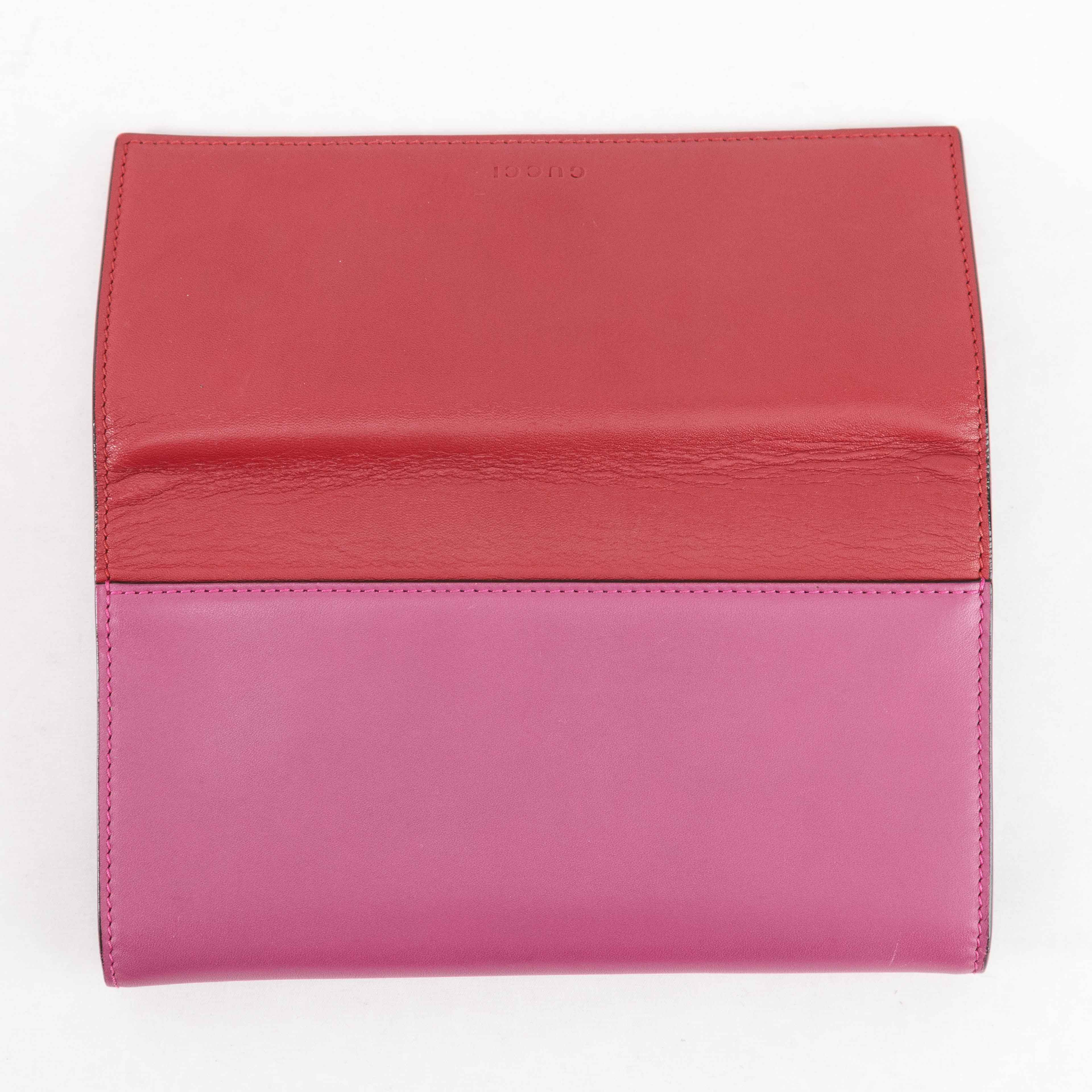 Gucci Gucci Bicolor Leather Continental Wallet Size ONE SIZE - 5 Thumbnail