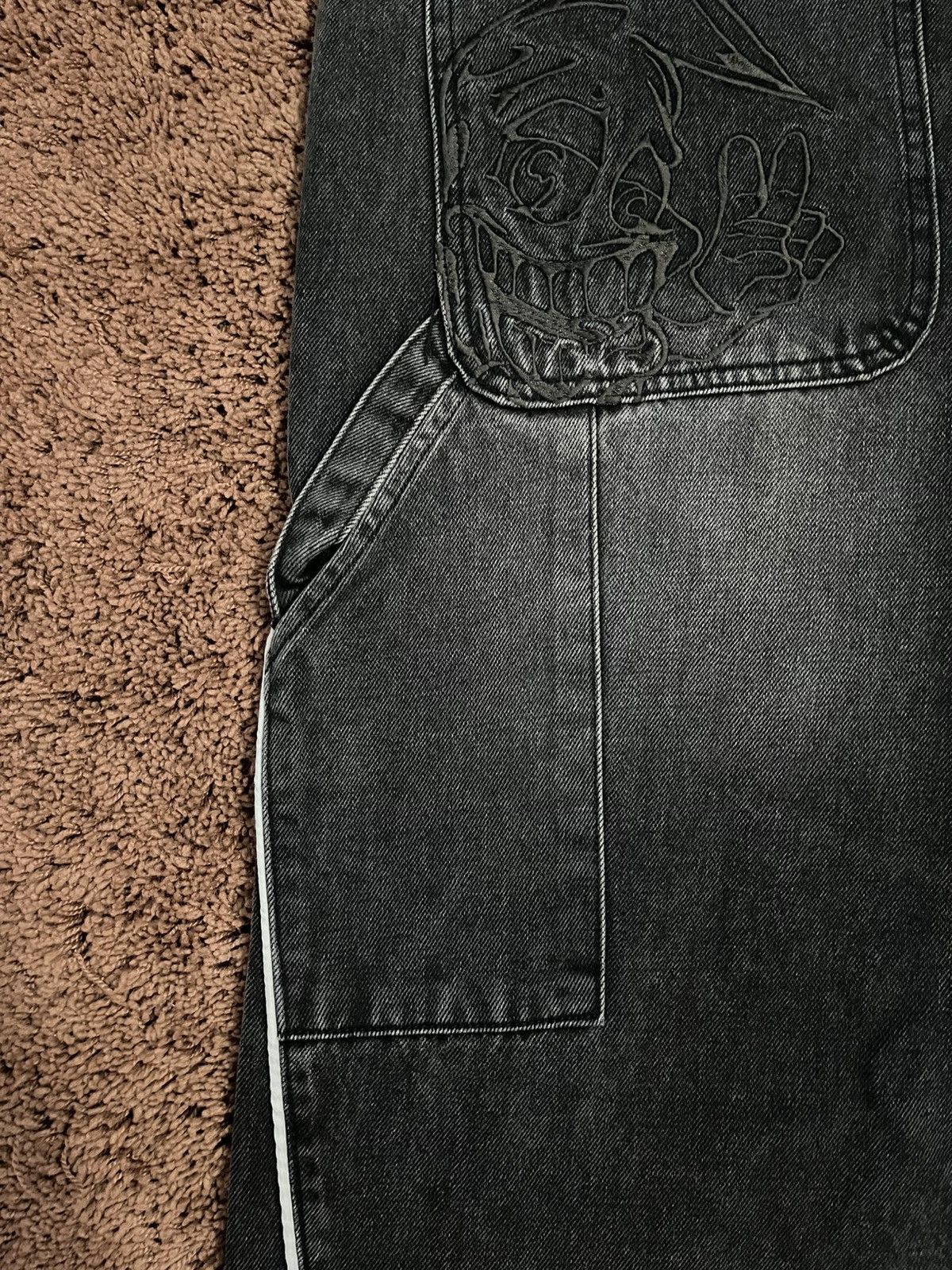 Other Cielos Los Angeles Lunar Baggy Jeans Black wide leg jeans Size US 34 / EU 50 - 4 Thumbnail