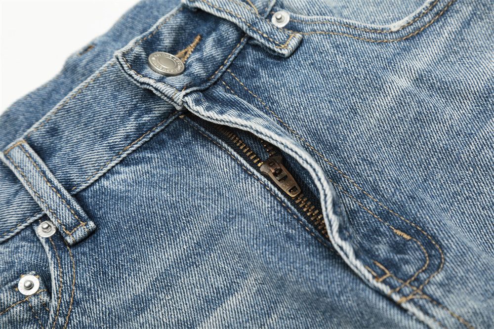 Japanese Brand × Vintage Men's distressed loose lightning gradient washed jeans Size US 32 / EU 48 - 5 Thumbnail