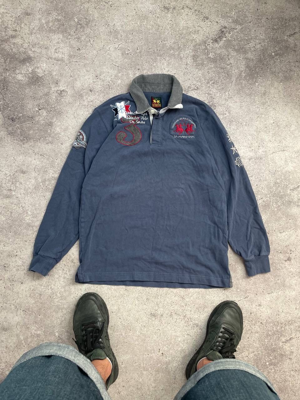 La Martina La Martina Rugby Long Sleeve Polo Men’s Size L Size US L / EU 52-54 / 3 - 1 Thumbnail