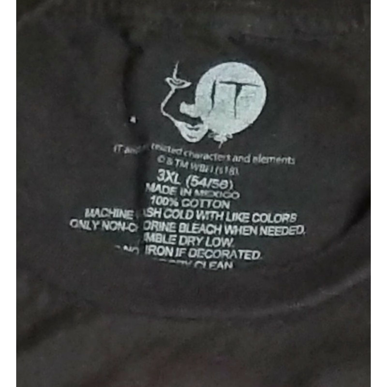 Vintage IT Shirt Adult 3XL Black You'll Float Too Pennywise Graphic Movie Mens Size US XXL / EU 58 / 5 - 3 Thumbnail