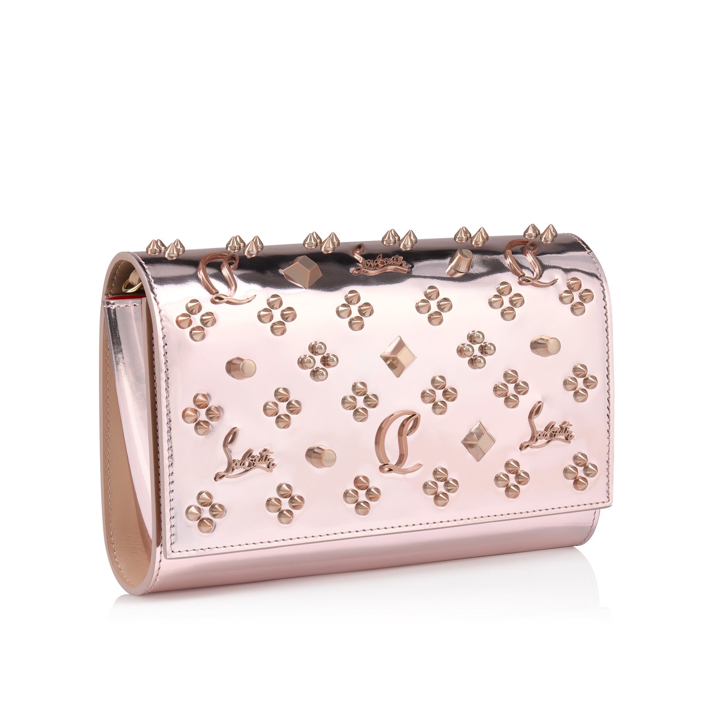 Christian Louboutin oc11z0126 Size: OS/Paloma Clutch in Vintage Rose/Silver Size ONE SIZE - 2 Thumbnail