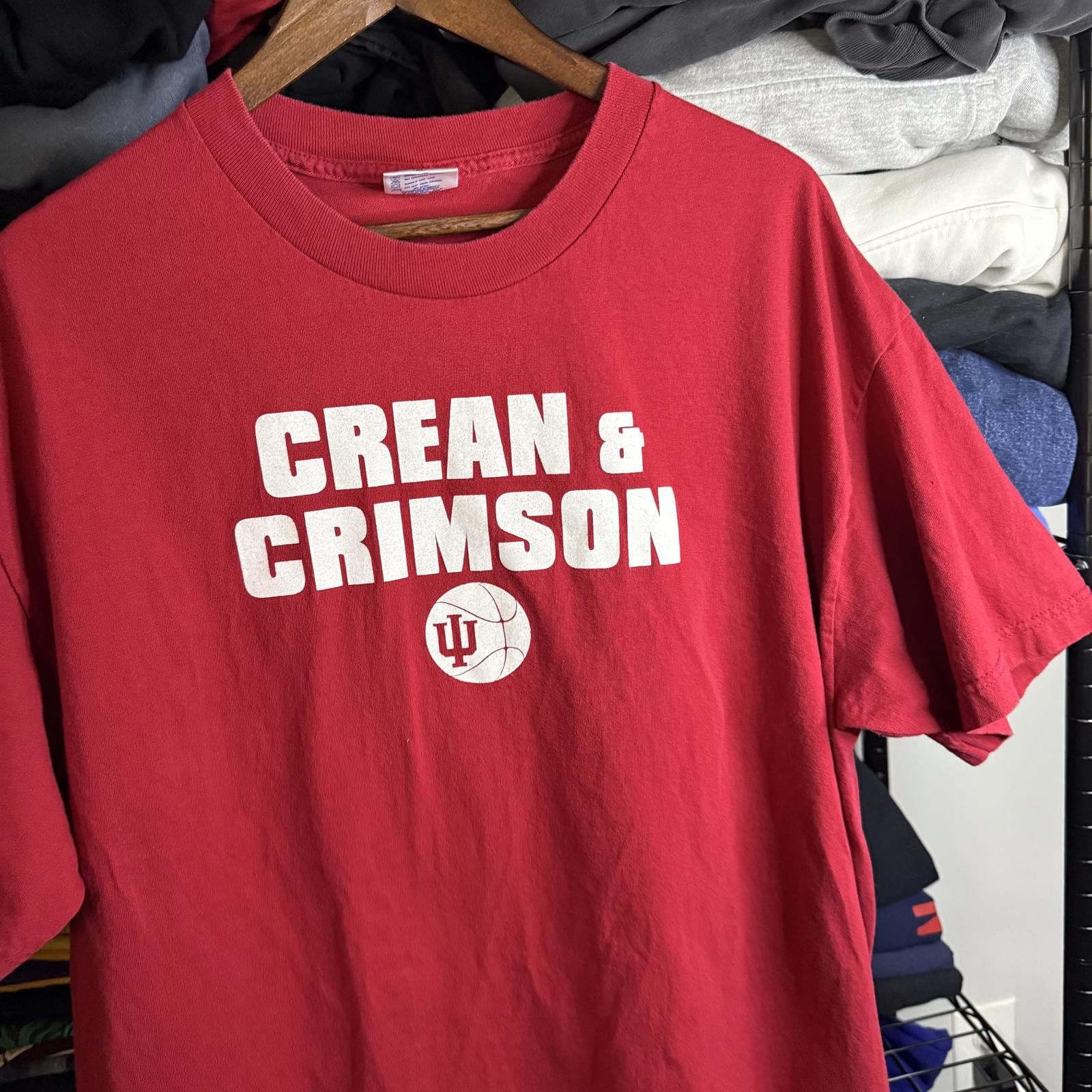 Designer Vintage 90's Crean & Crimson T-Shirt Size US XL / EU 56 / 4 - 2 Thumbnail