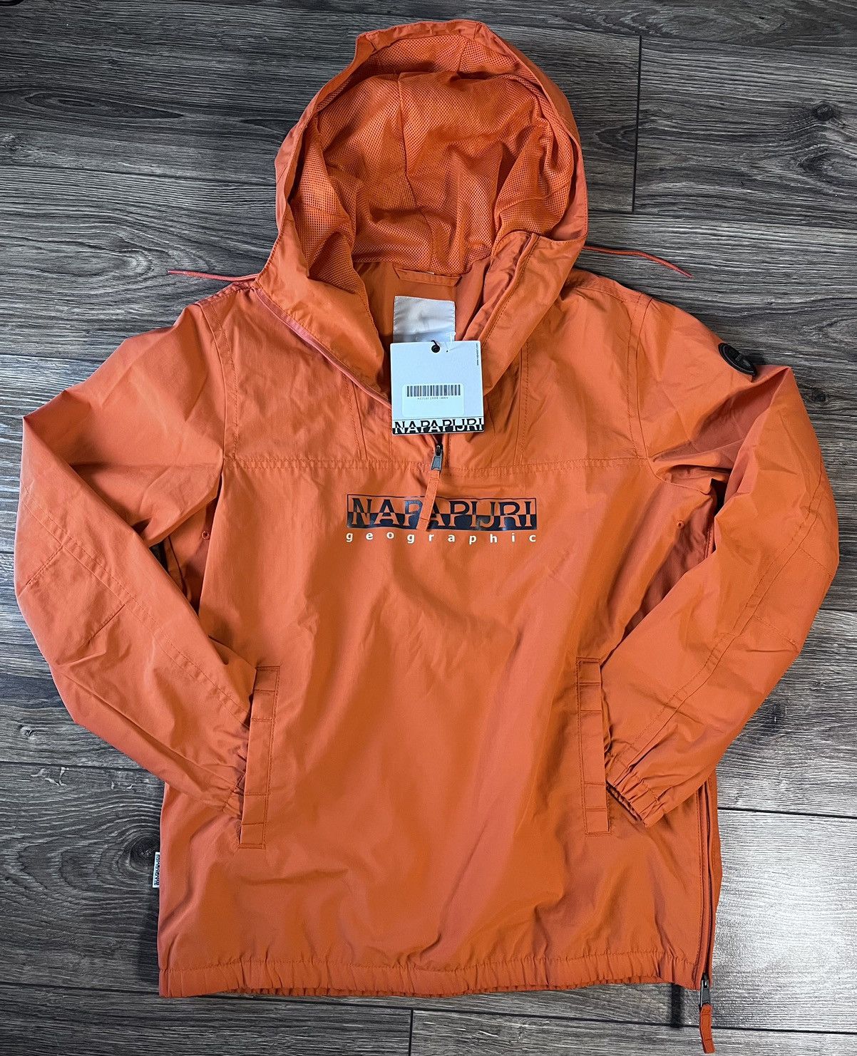 Image of Napapijri Geographic Jacket Orange New Size S, Men's