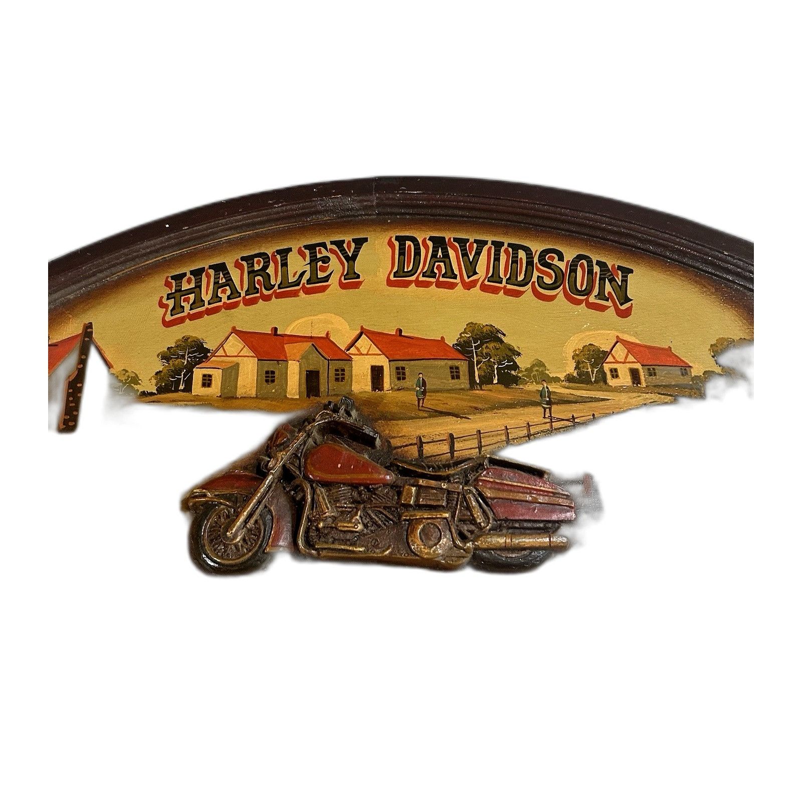 Vintage Vintage Harley Davidson Motorcycle Club 3D Wood Sign Man Cav Size US XXS / EU 40 - 2 Thumbnail