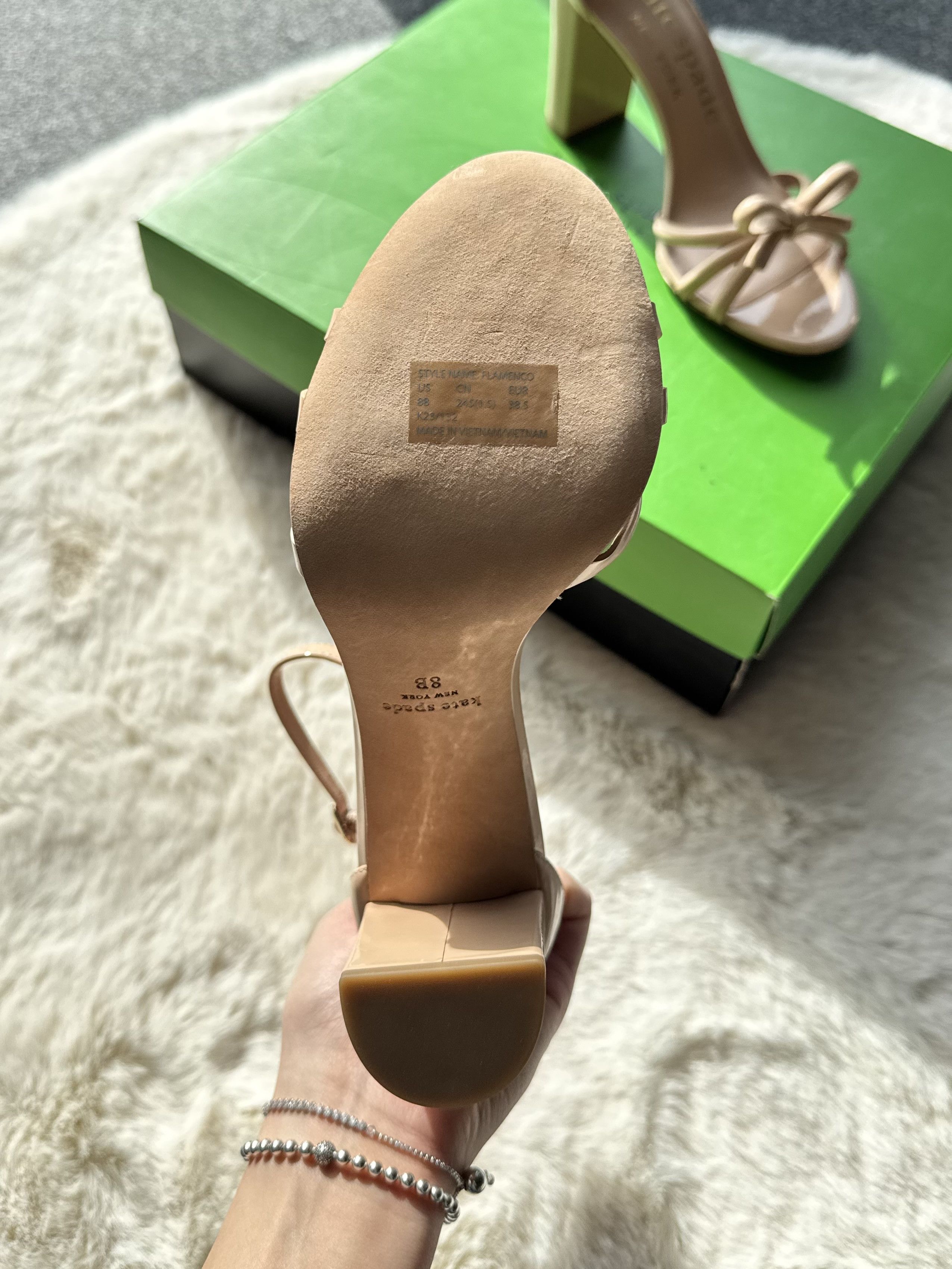 Kate Spade Kate Spade beige block heels sandals 38.5 Size US 8 / IT 38 - 3 Thumbnail