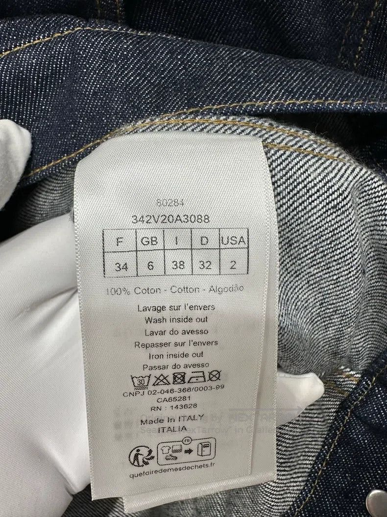 Dior Dior Little Bee Embroidered Denim Short Coat Size XXS / US 00 / IT 34 - 4 Thumbnail