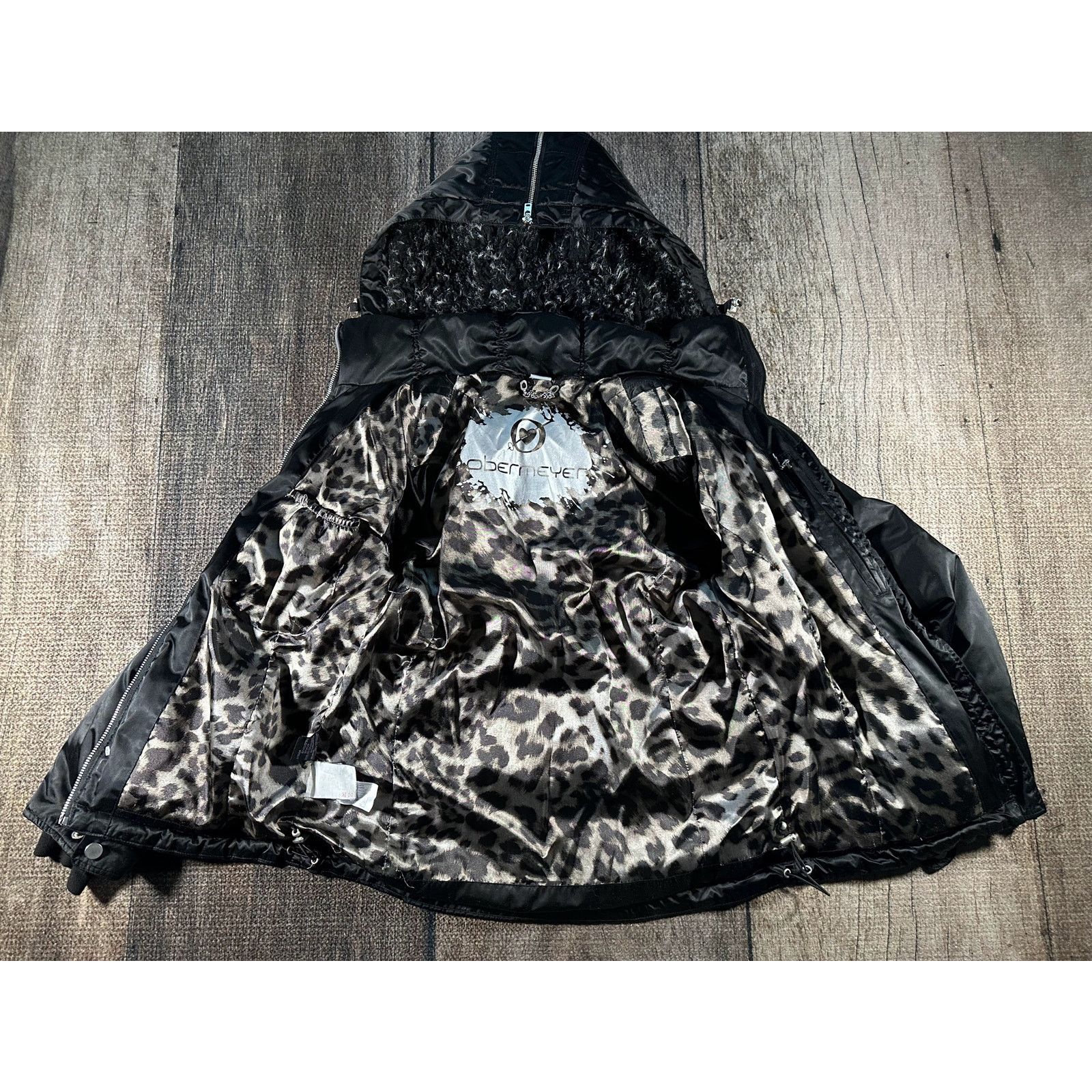 Obermeyer Obermeyer Leighton Black Jacket Size 10 cheetah print Size L / US 10 / IT 46 - 8 Thumbnail