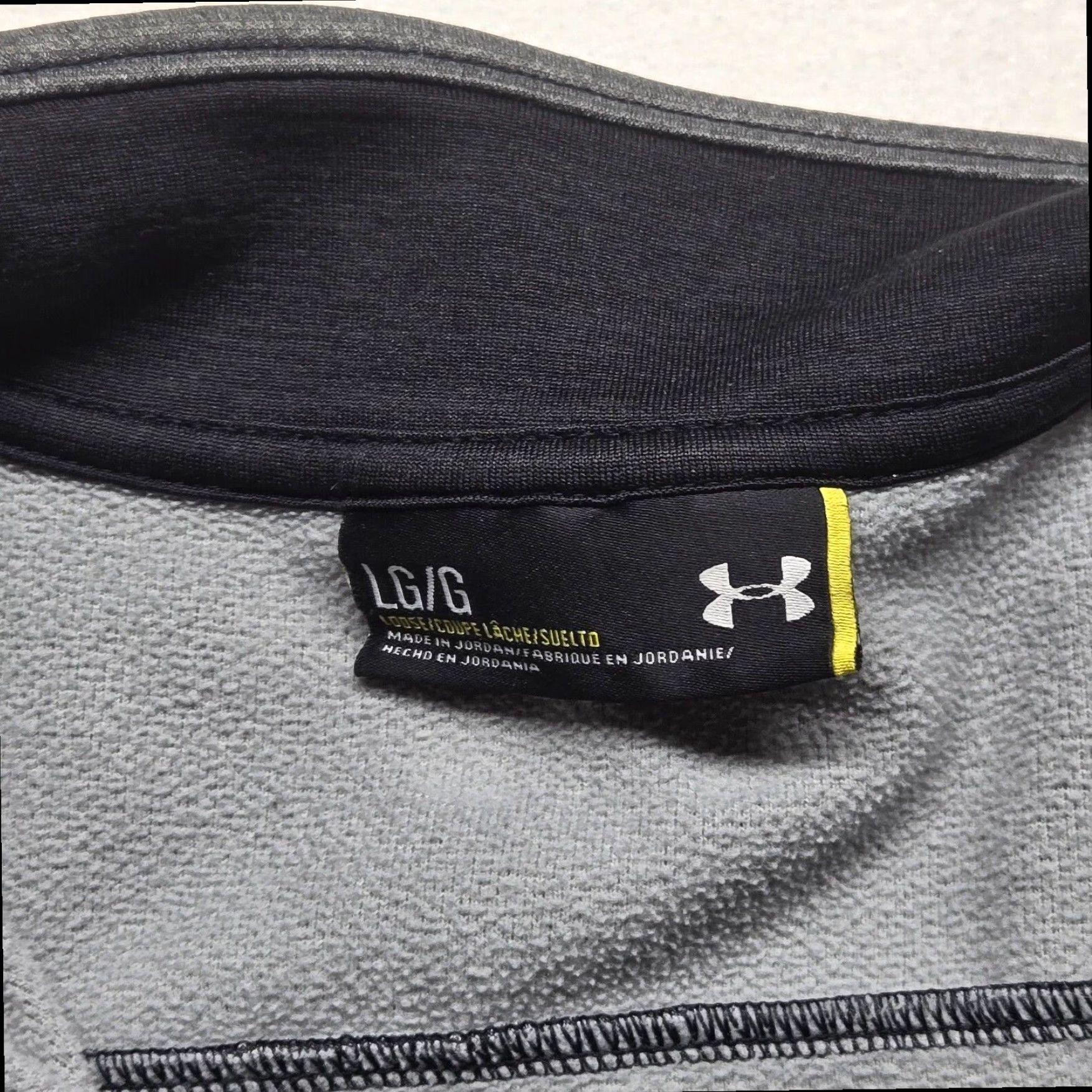 Under Armour Under Armour Cold Gear Mens Large Gray Fleece Pullover Sweatshirt 1/2 Zip Size US L / EU 52-54 / 3 - 3 Thumbnail