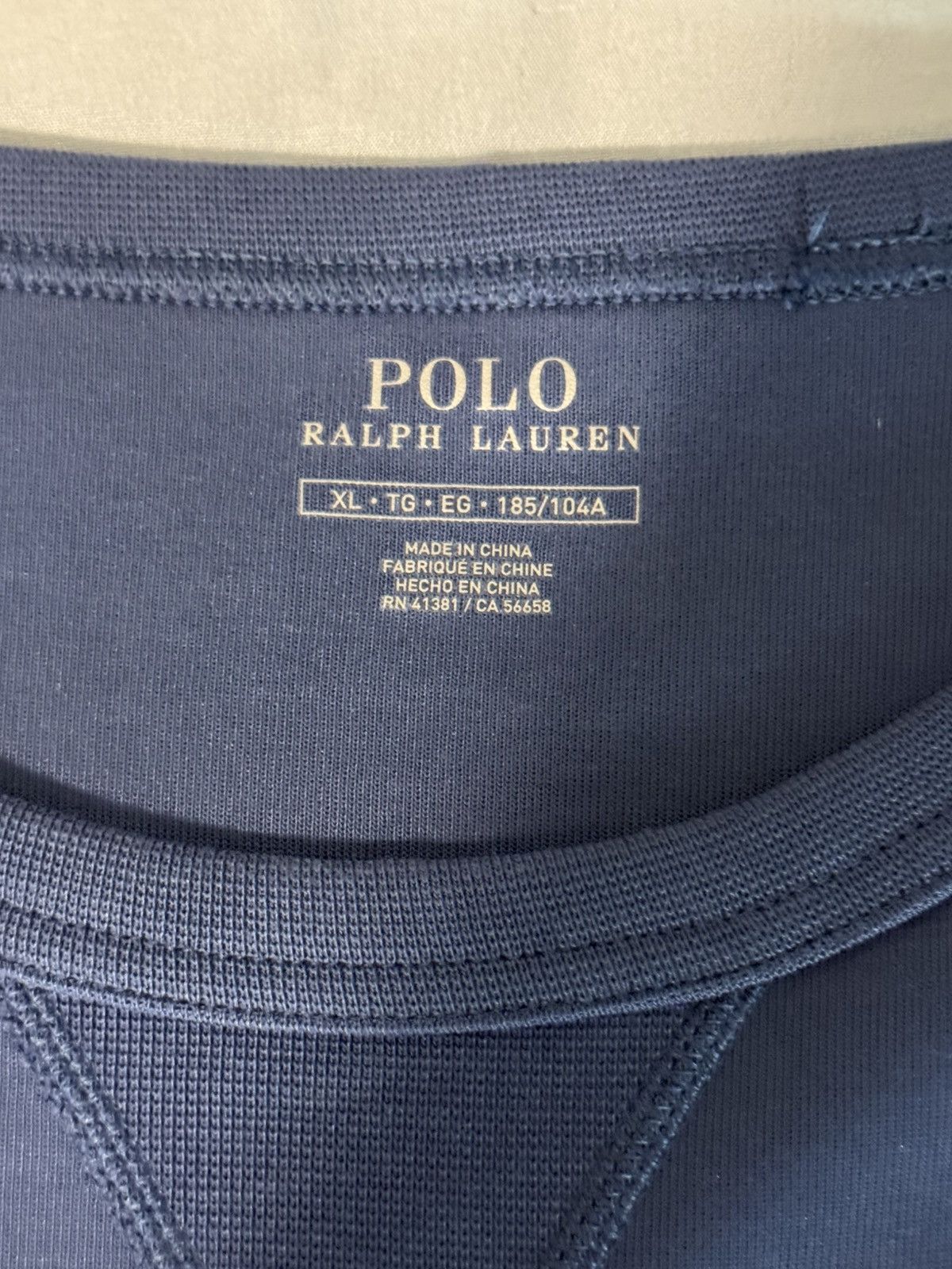 Polo Ralph Lauren Navy Polo crewneck sweater Size US XL / EU 56 / 4 - 2 Thumbnail