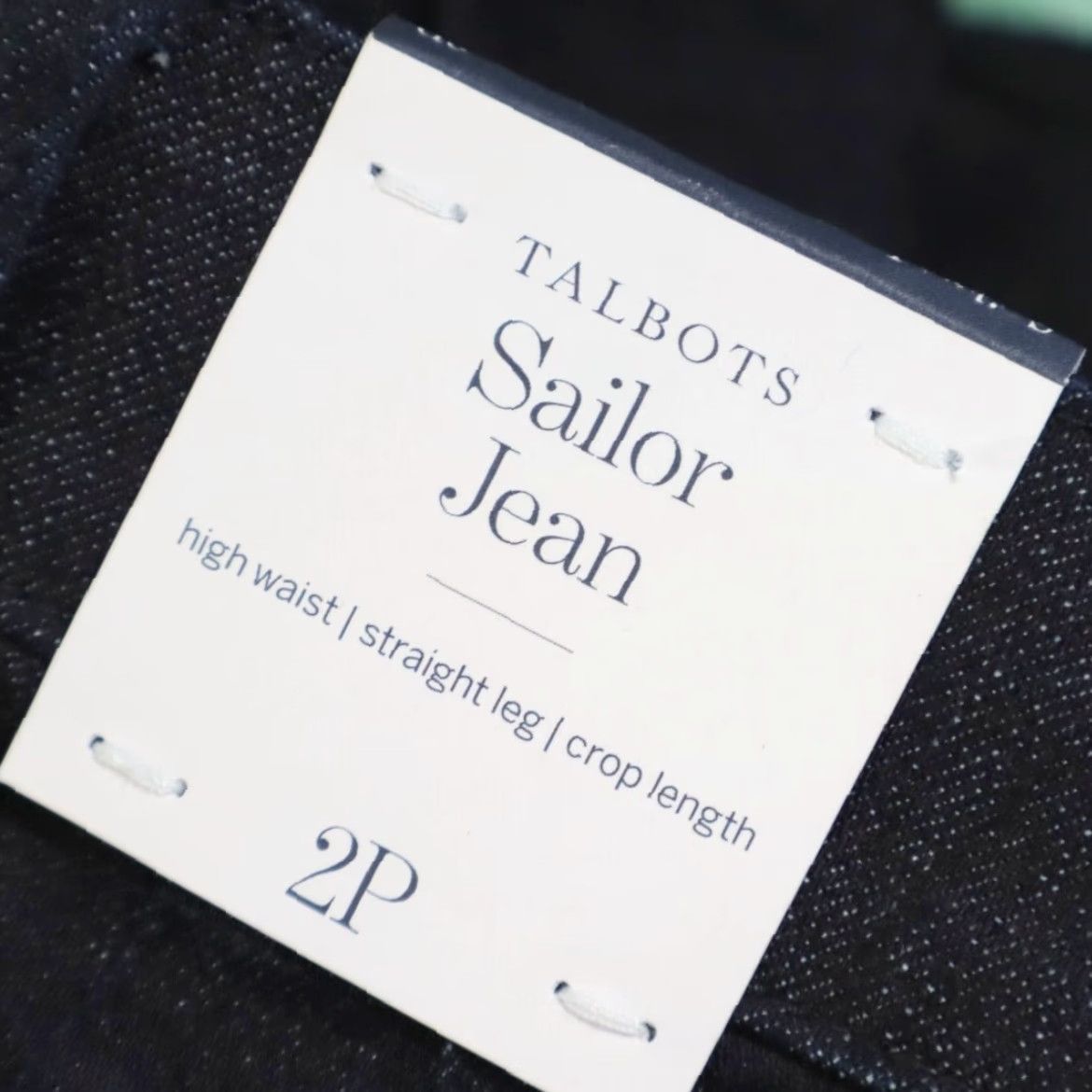 Talbots Talbots Navy Denim Jeans Pants Sailor Women's 2P Regular Fit Cotton Shirt? Size 26" / US 2 / IT 38 - 7 Thumbnail