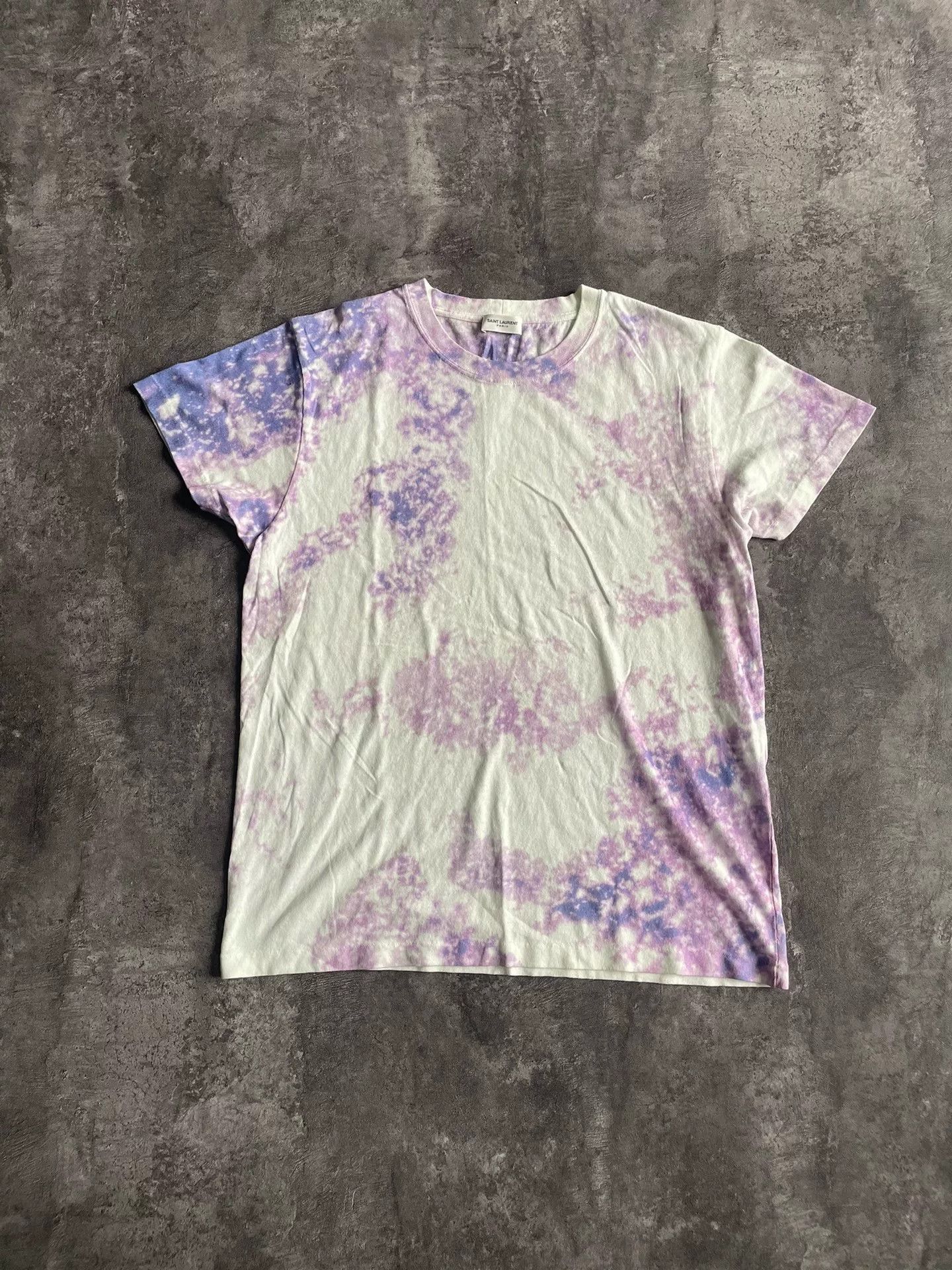 Saint Laurent Paris saint laurent tie-dye short sleeve top. Size M / US 6-8 / IT 42-44 - 1 Thumbnail