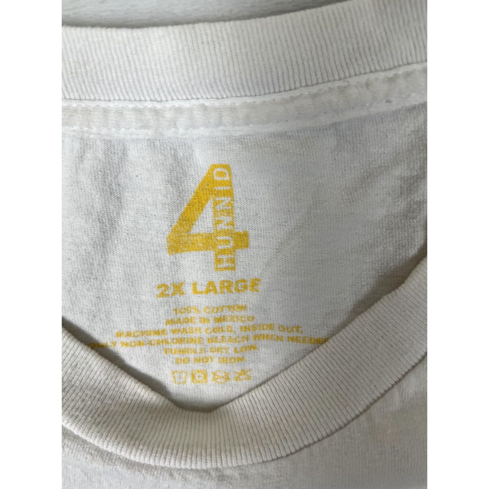 Vintage 4Hunnid Shirt Mens 2XL White Graphic Slogan Good Sex No Stress 4Hunnid Logo Streetwear T-Shirt Mens Size US XXL / EU 58 / 5 - 7 Thumbnail