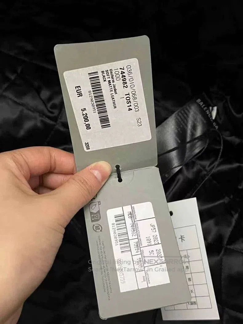 Balenciaga Balenciaga police uniform leather jacket jacket. Size US L / EU 52-54 / 3 - 6 Thumbnail