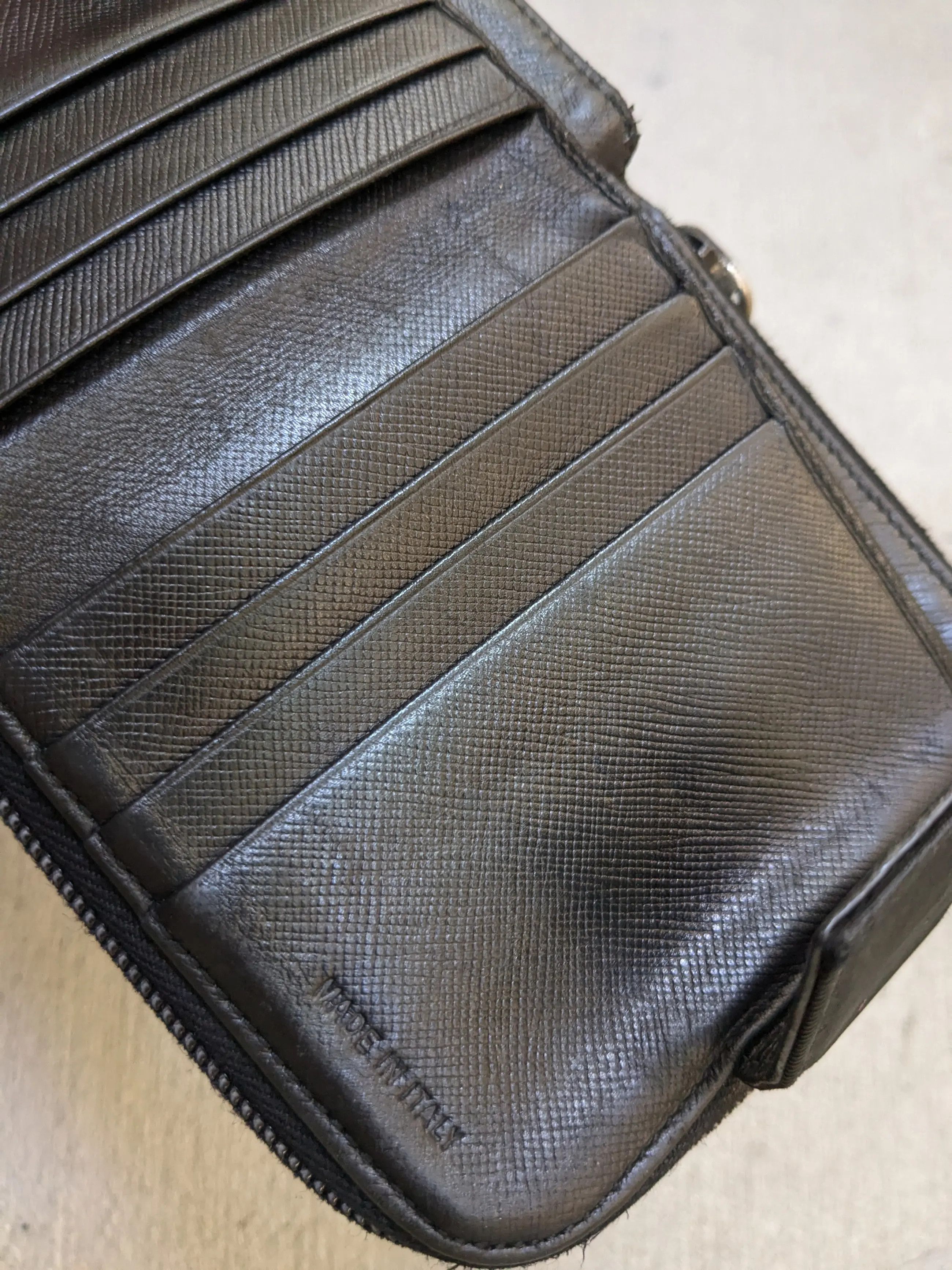 Prada Prada Wallet Black Saffiano Leather Bifold Cardholder Y2K Size ONE SIZE - 18 Thumbnail