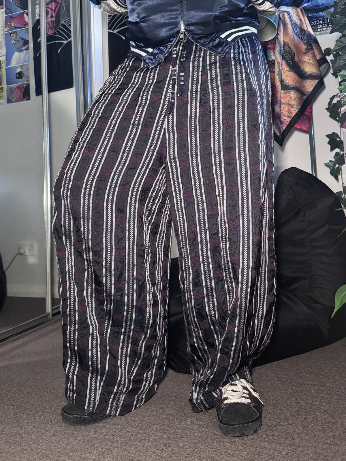 Needles HD Papillon Stripe Jacquard Pants Size US 30 / EU 46 - 4 Thumbnail