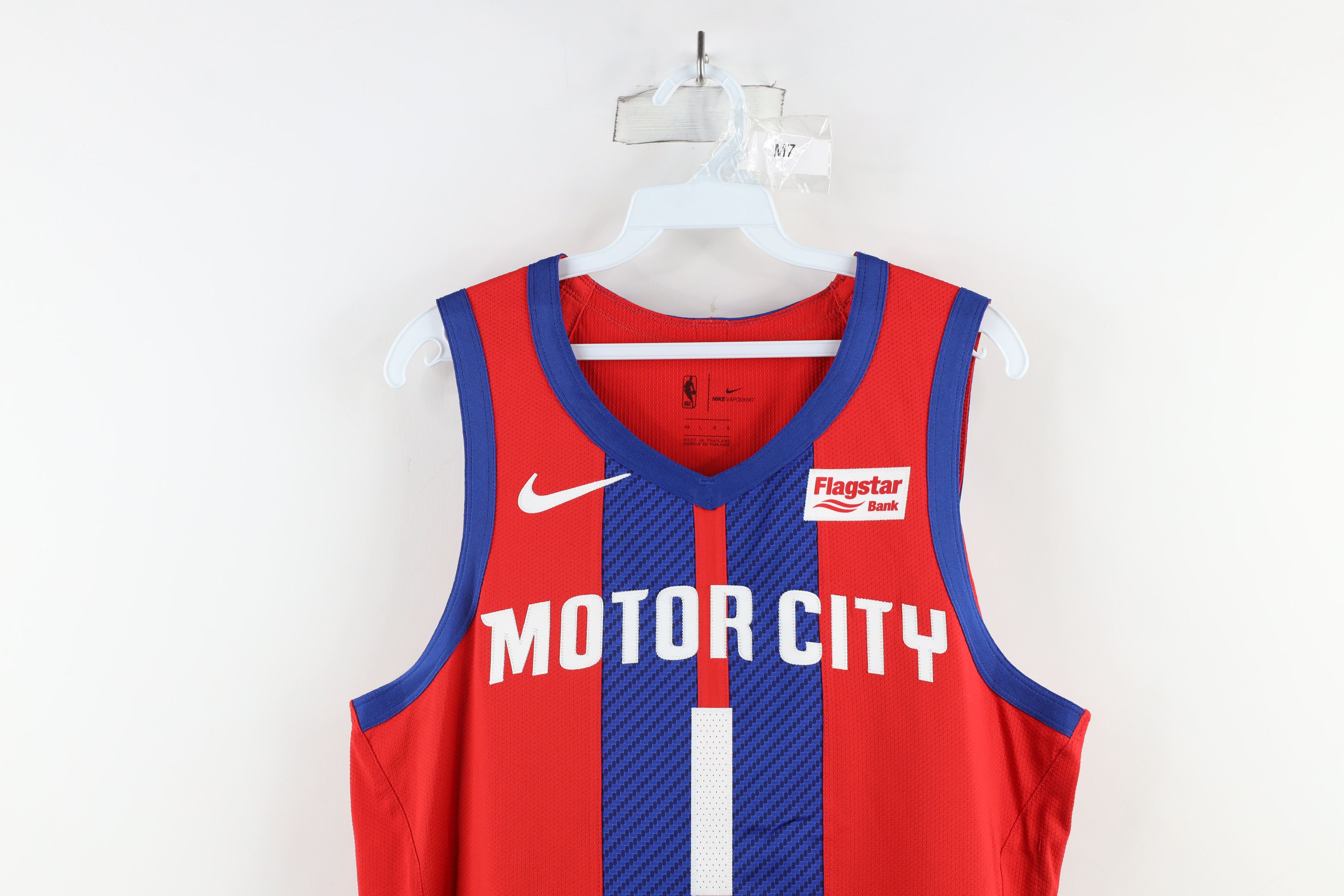 Nike × Vintage Nike Vaporknit NBA Reggie Jackson Pistons Basketball Jersey Size US L / EU 52-54 / 3 - 2 Thumbnail