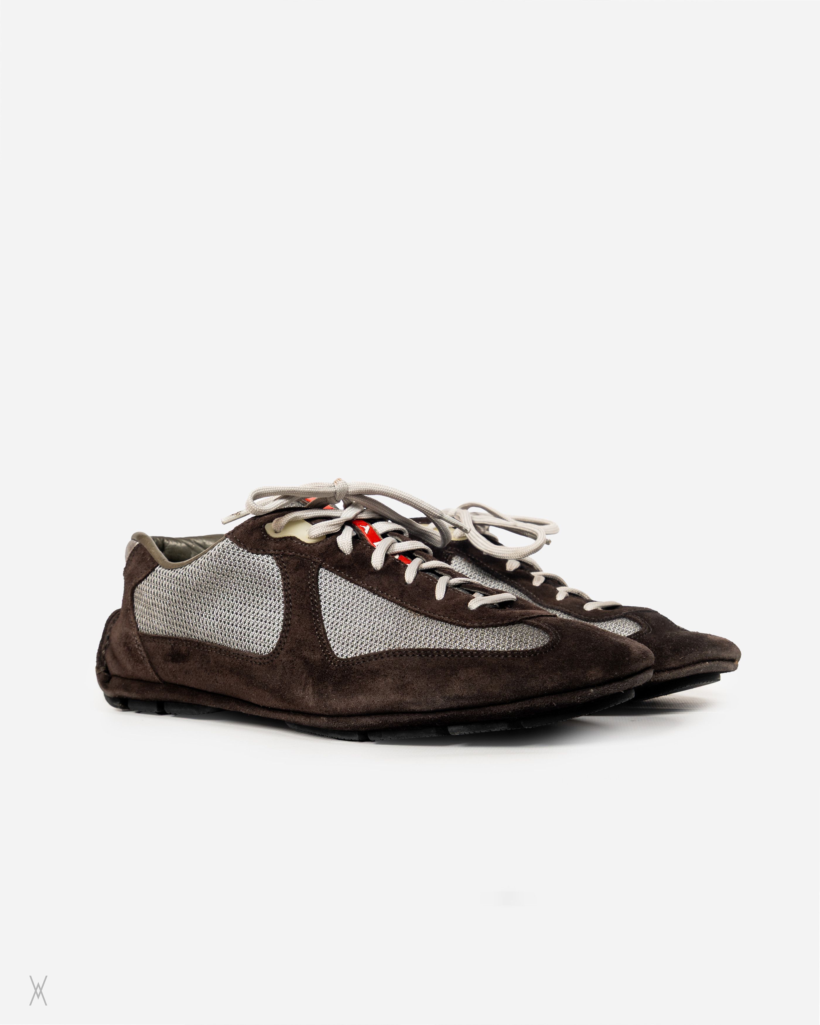 Prada Prada Linea Rossa Suede & Mesh Driving Sneakers Size US 9 / EU 42 - 1 Thumbnail