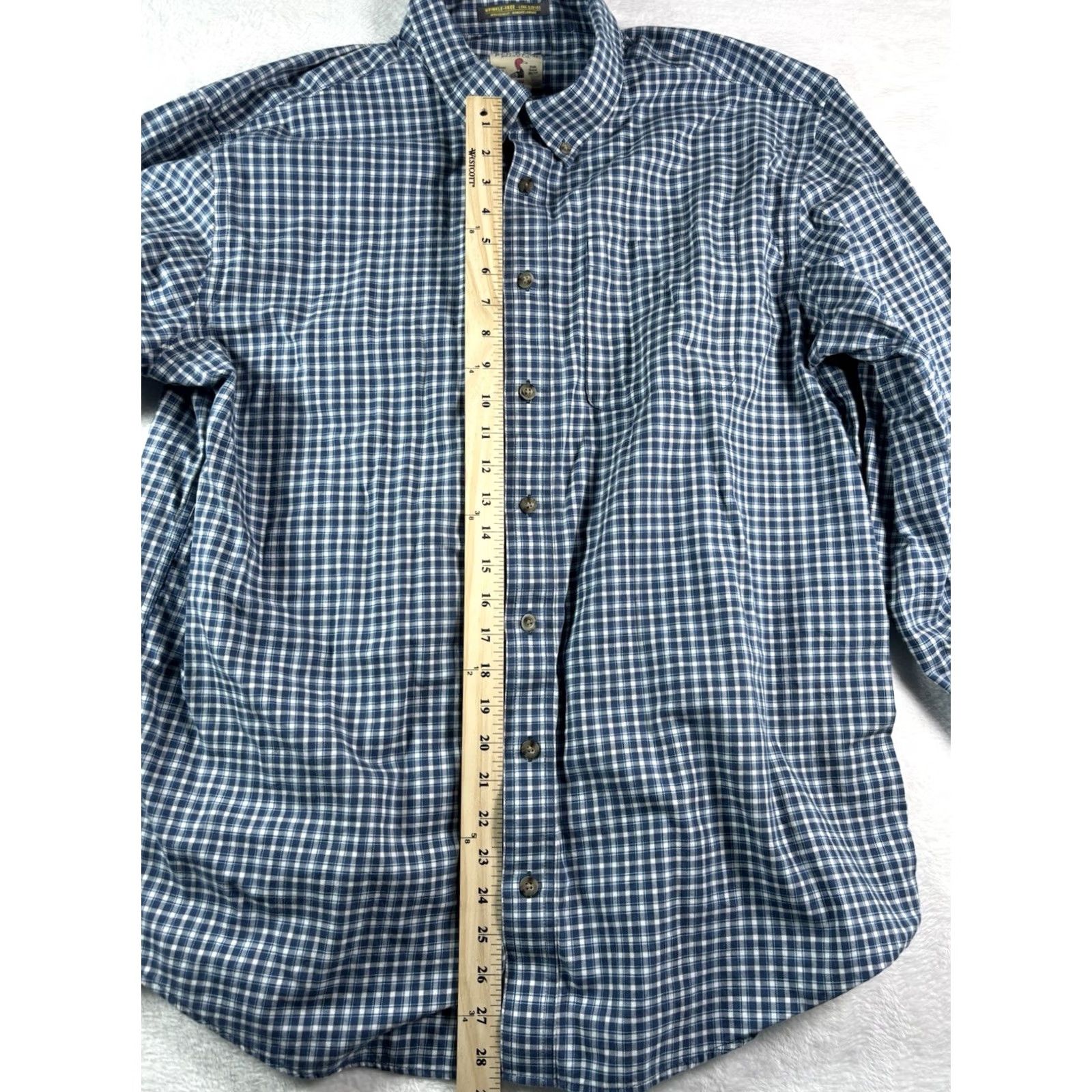 Vintage RedHead Men's 2XLT Blue Check Long Sleeve Wrinkle Free Plaid Shirt Shirt Wrinkle Resistant Button-Up Classic Casual Outdoorsman White? Size US XXL / EU 58 / 5 - 4 Thumbnail