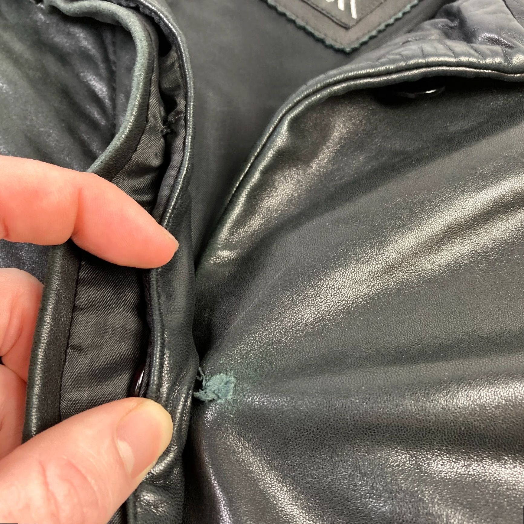 Vintage VINTAGE Tibor Leather Jacket Women's Small Black Button Up Mid-Length Lined Long Sleeve Jacket Size S / US 4 / IT 40 - 4 Thumbnail